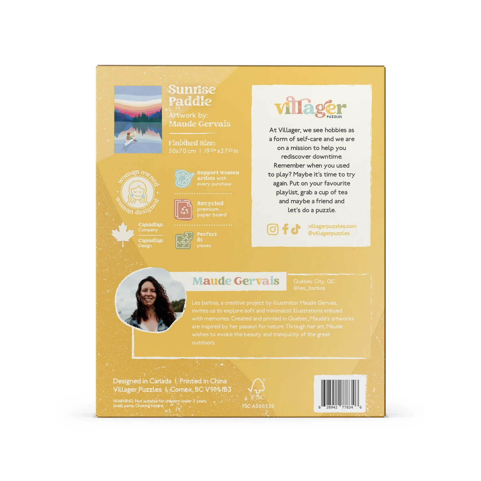 Villager Puzzles Jigsaw Puzzle - Sunrise Paddle (1000-Piece)