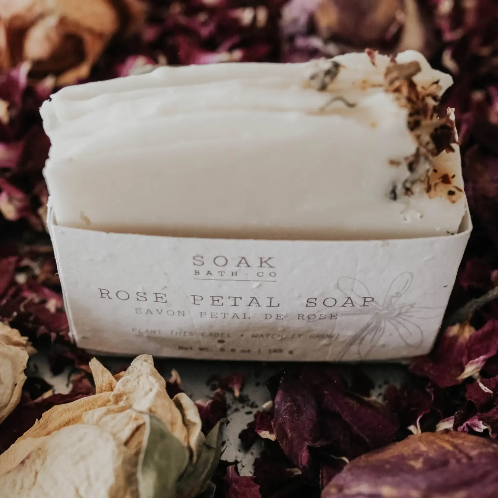 SOAK Bath Co Soap Bar - Rose Petal