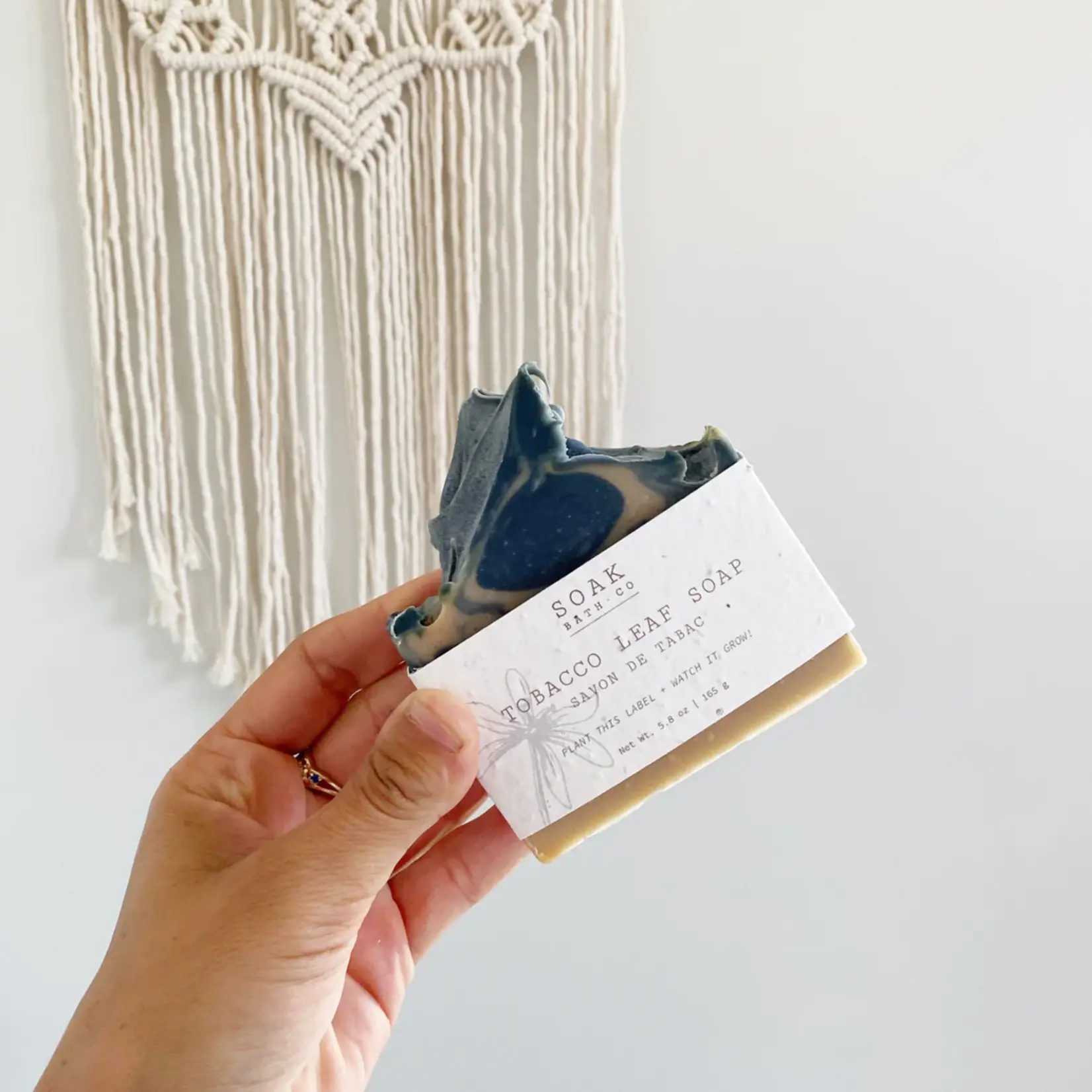 SOAK Bath Co Soap Bar - Tobacco Leaf