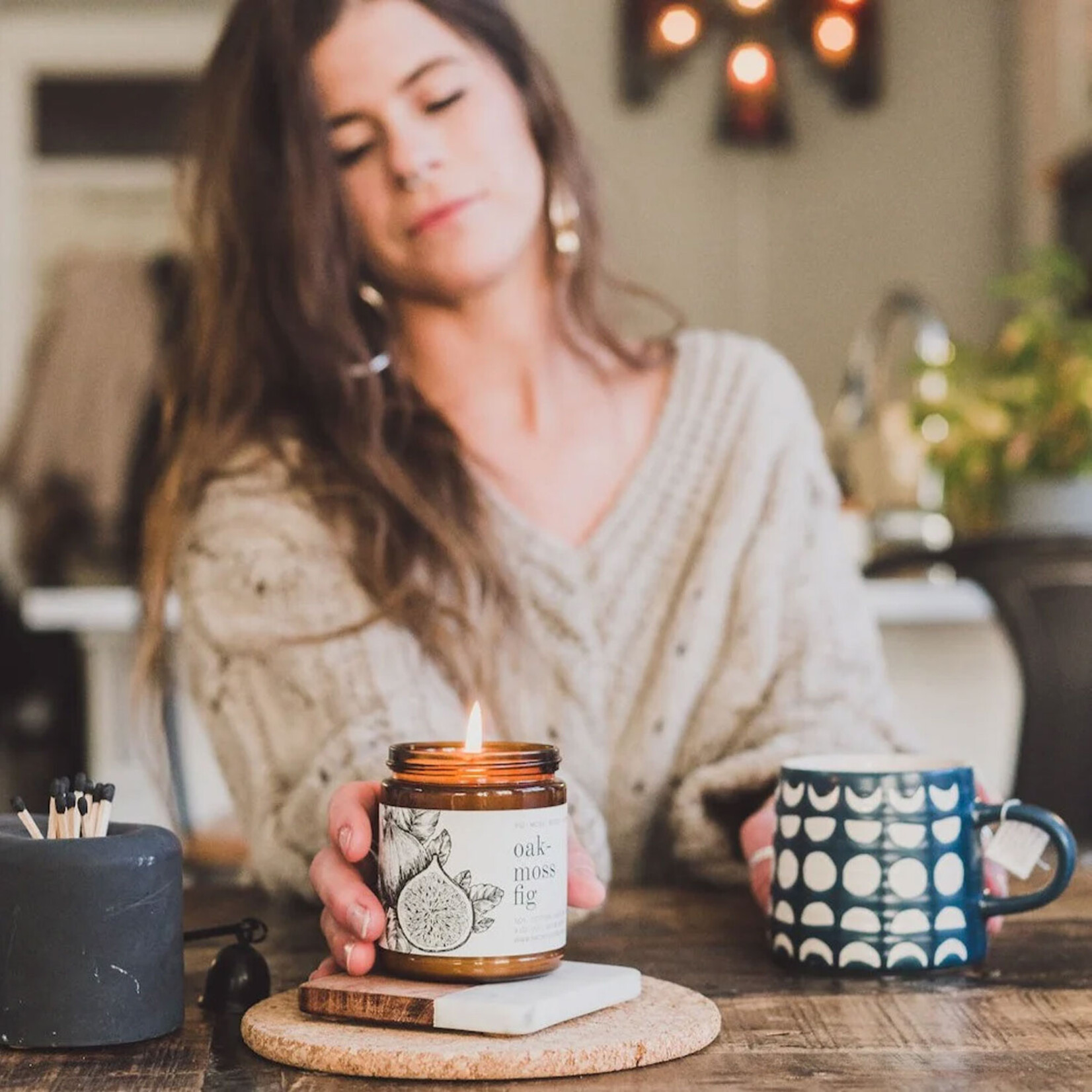 Broken Top Oakmoss Fig - 9oz Soy Candle
