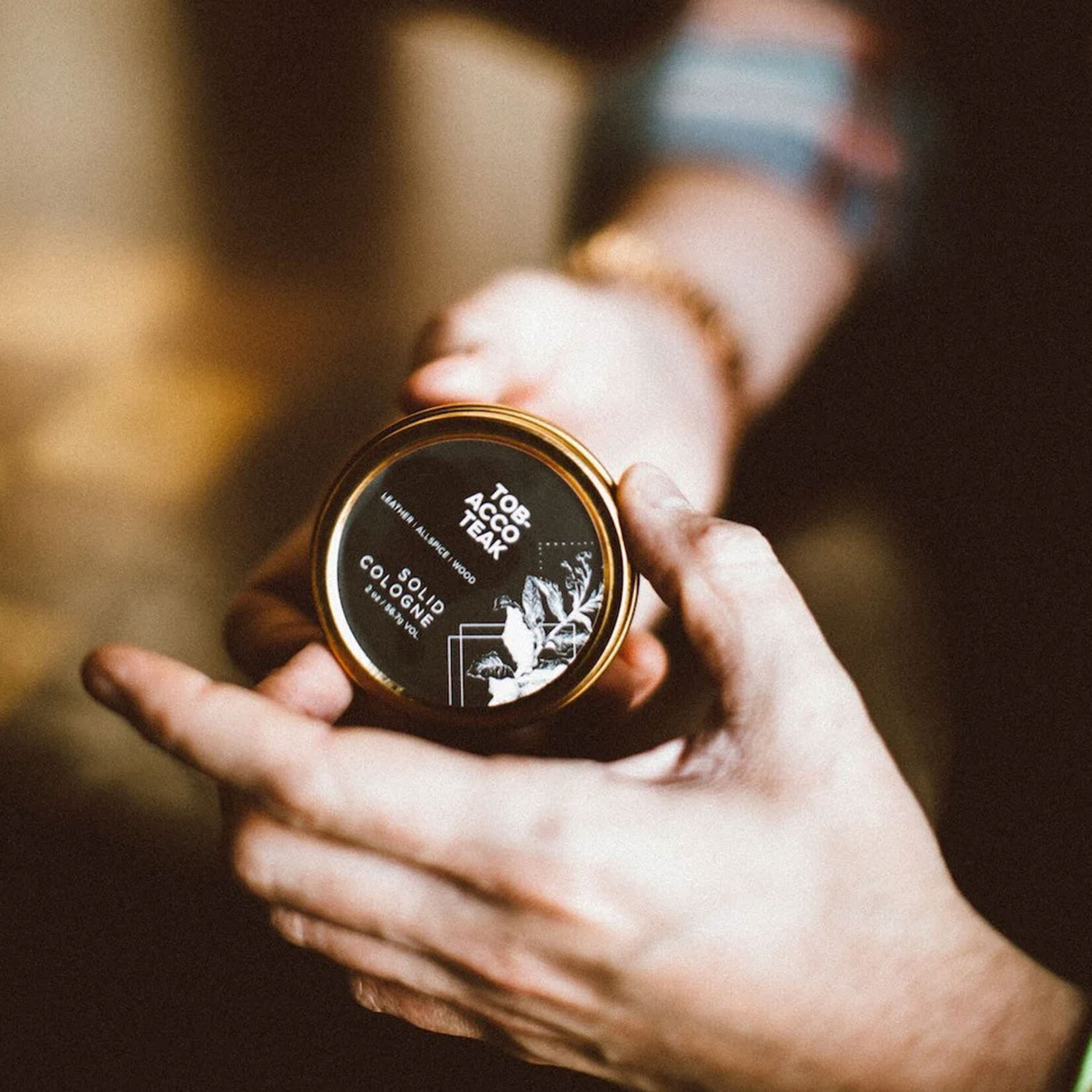 Broken Top Tobacco Teak - Solid Cologne | Body & Room Spray | Soy Candle