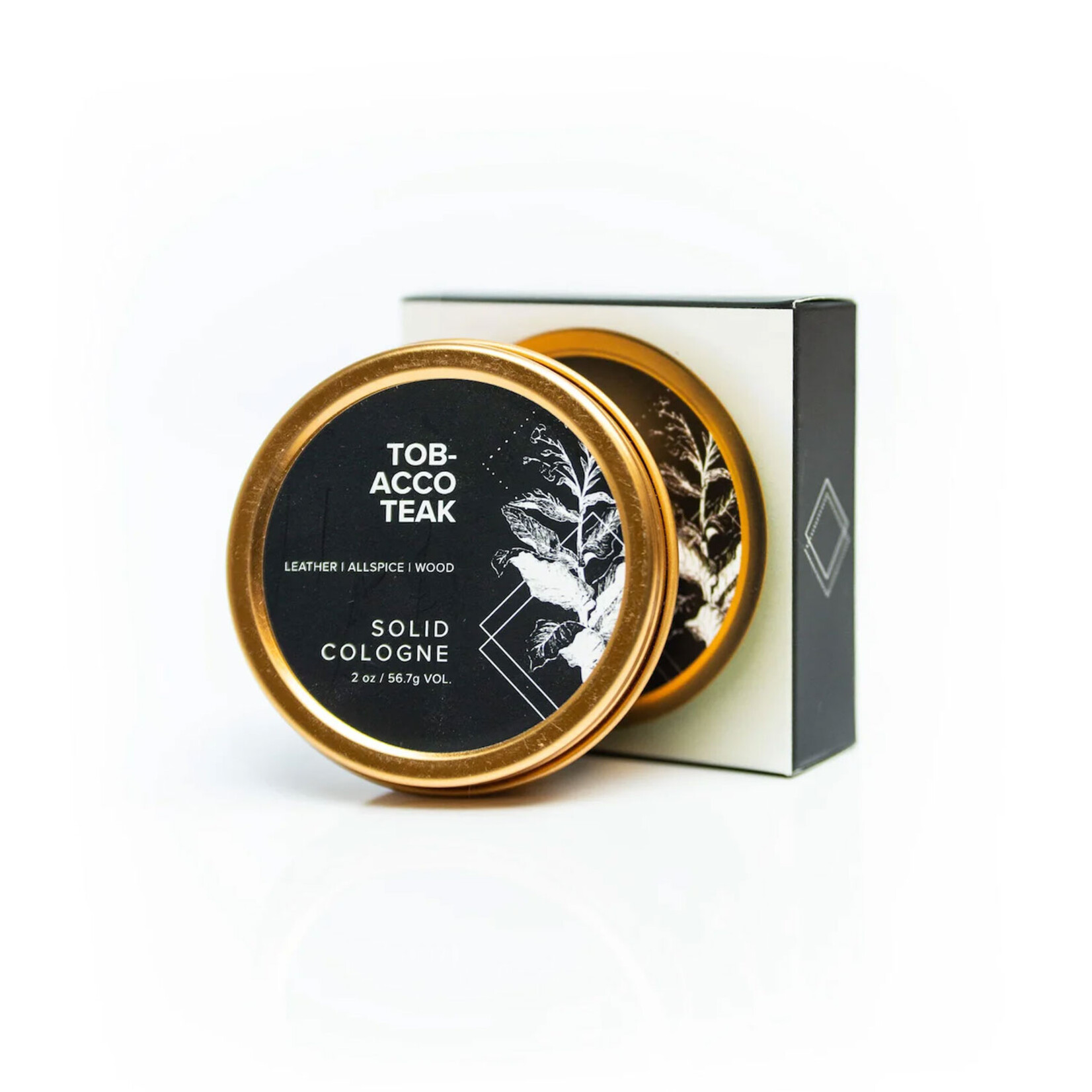 Broken Top Tobacco Teak - Solid Cologne | Body & Room Spray | Soy Candle