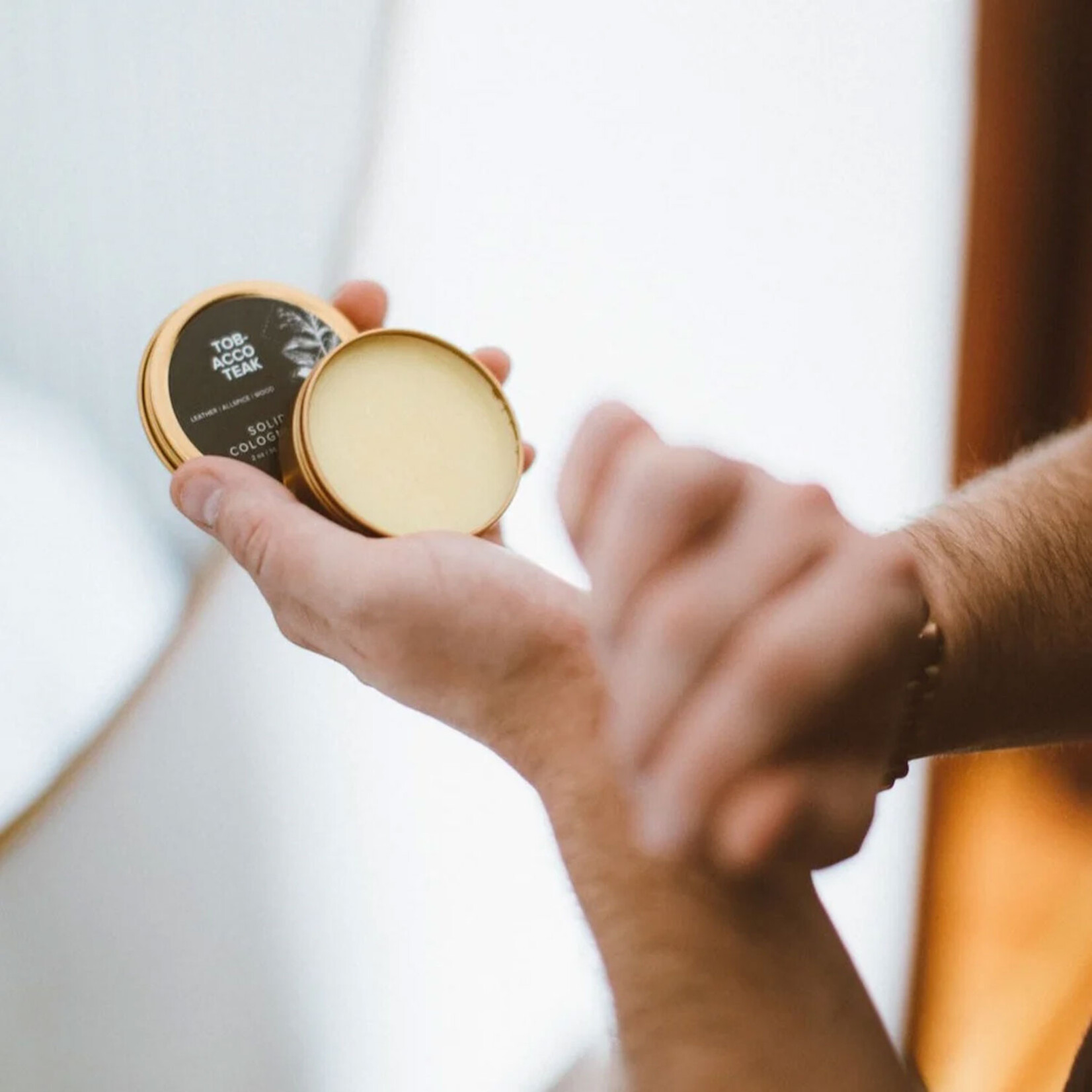 Broken Top Tobacco Teak - Solid Cologne | Body & Room Spray | Soy Candle