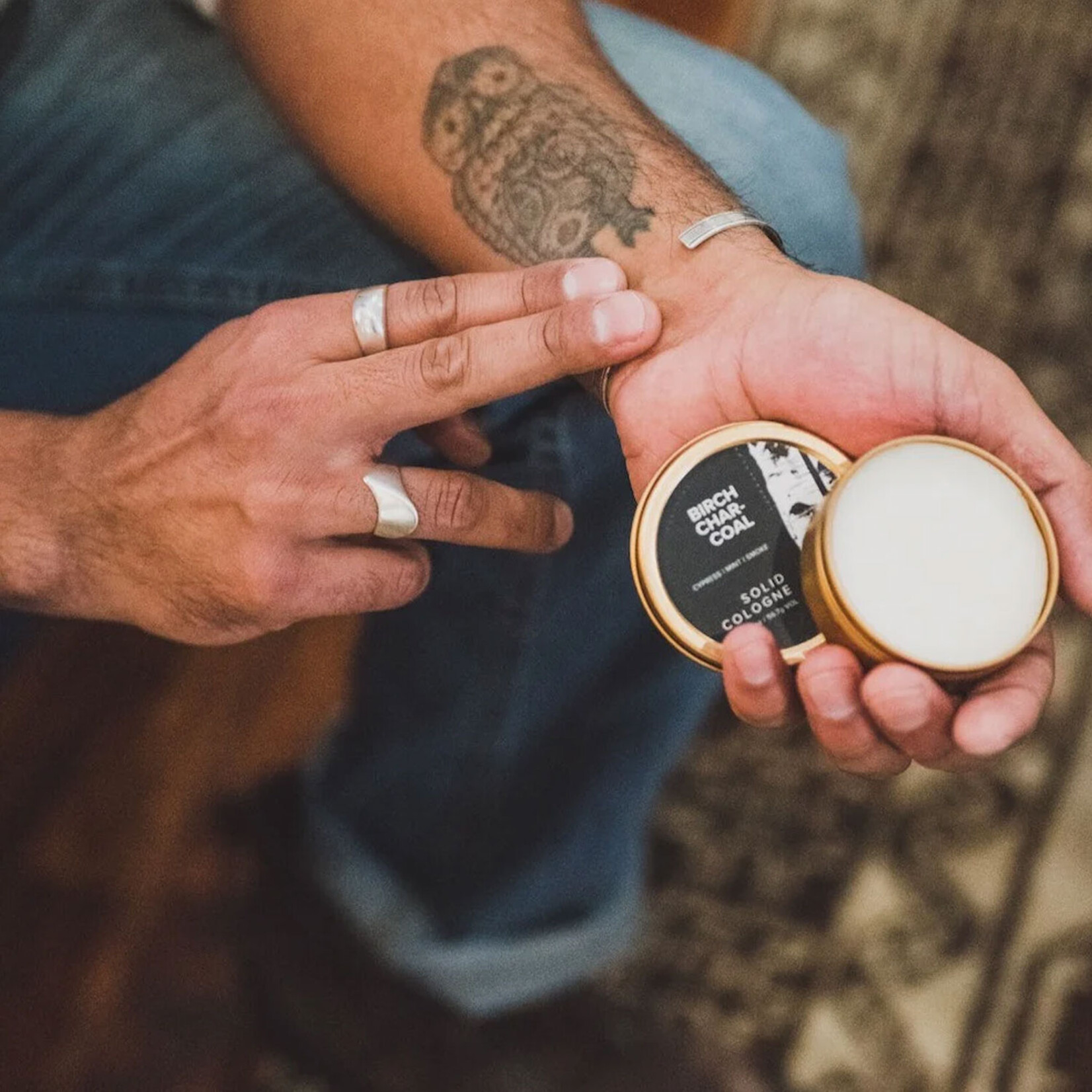 Broken Top Birch Charcoal - Solid Cologne | Bar Soap | Soy Candle