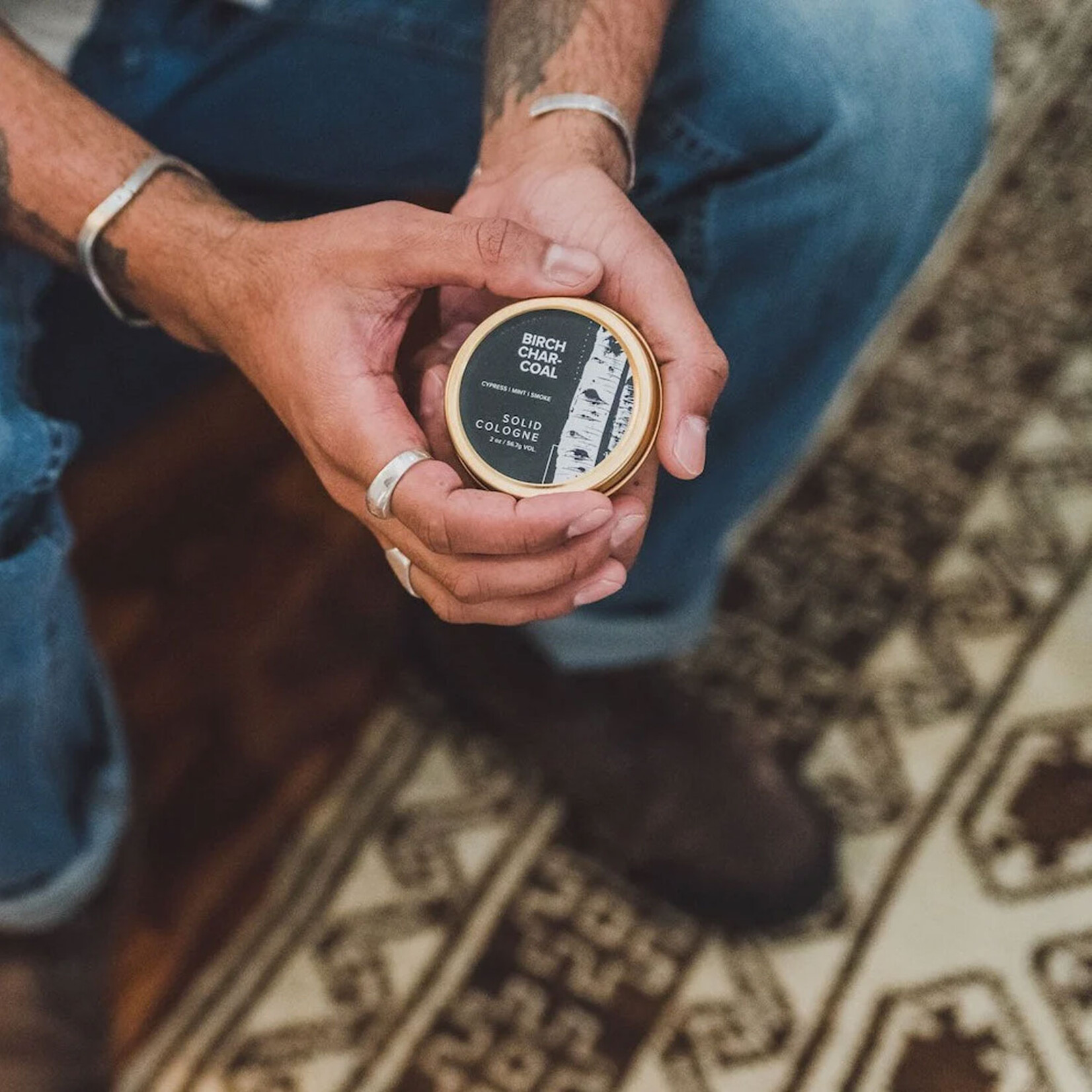 Broken Top Birch Charcoal - Solid Cologne | Bar Soap | Soy Candle