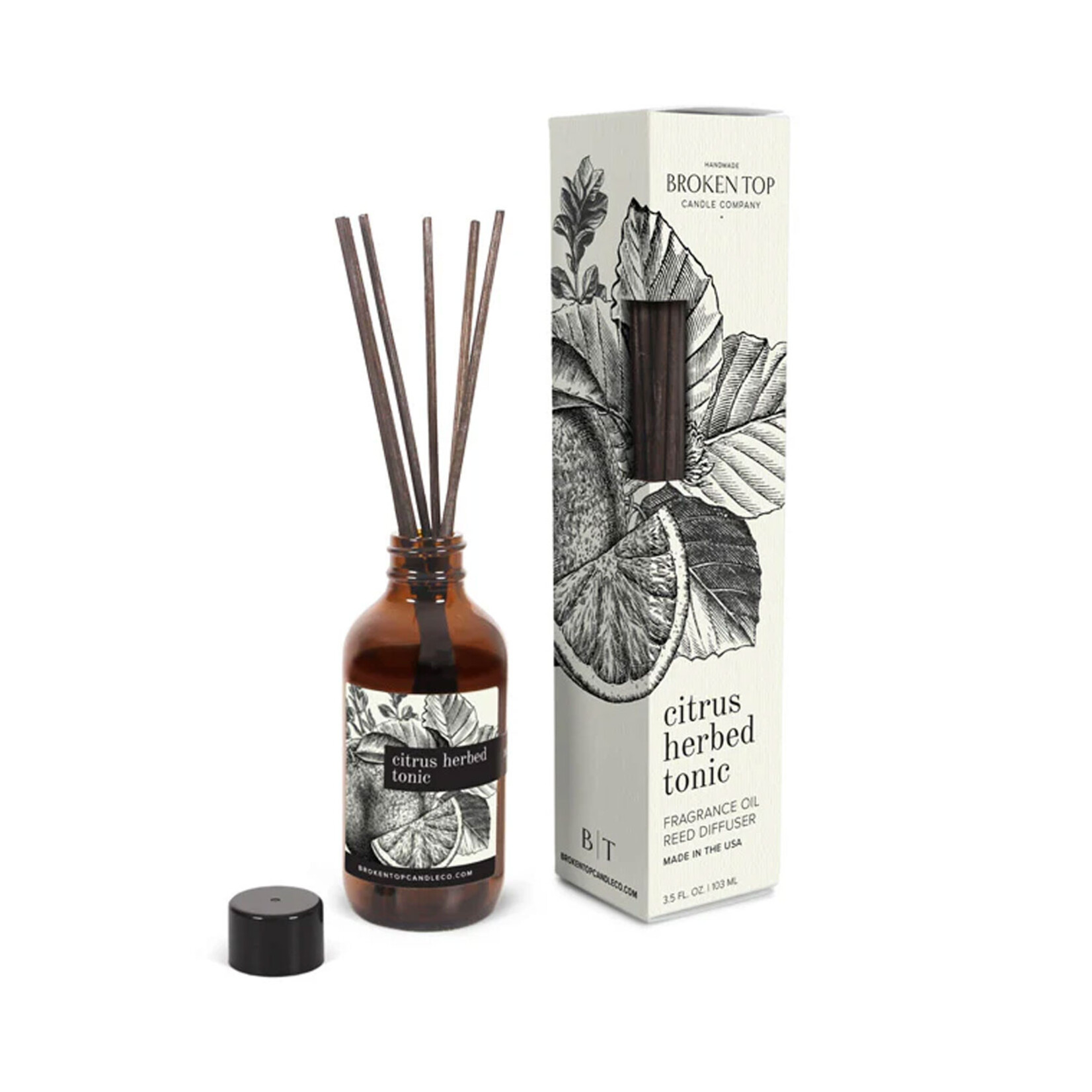 Broken Top Citrus Herbed Tonic - Linen Spray | Reed Diffuser | Soy Candle