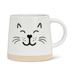 Abbott Wide Base Mug with Cat Face