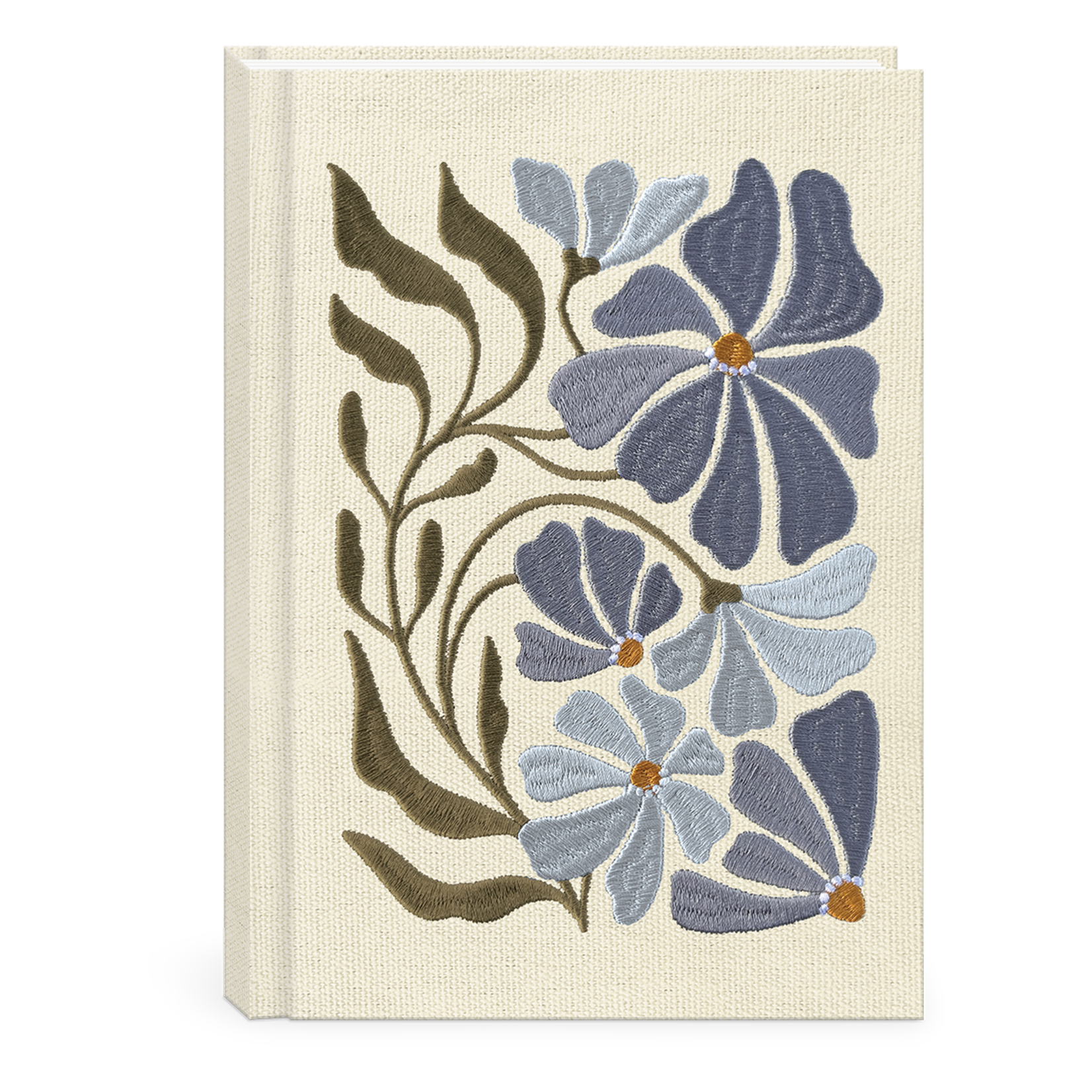 Lady Jayne Embroidered Fabric Journal - Asters