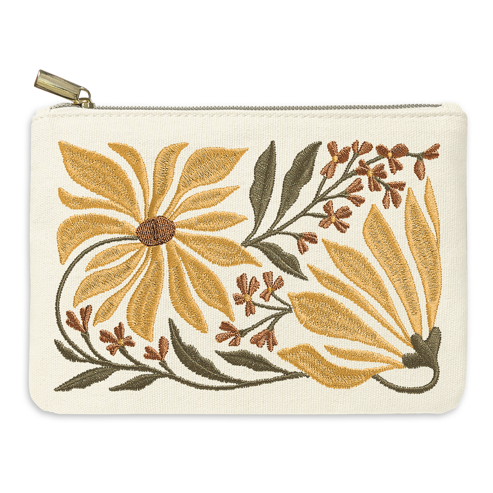 Lady Jayne Embroidered Pouch - Sunflowers