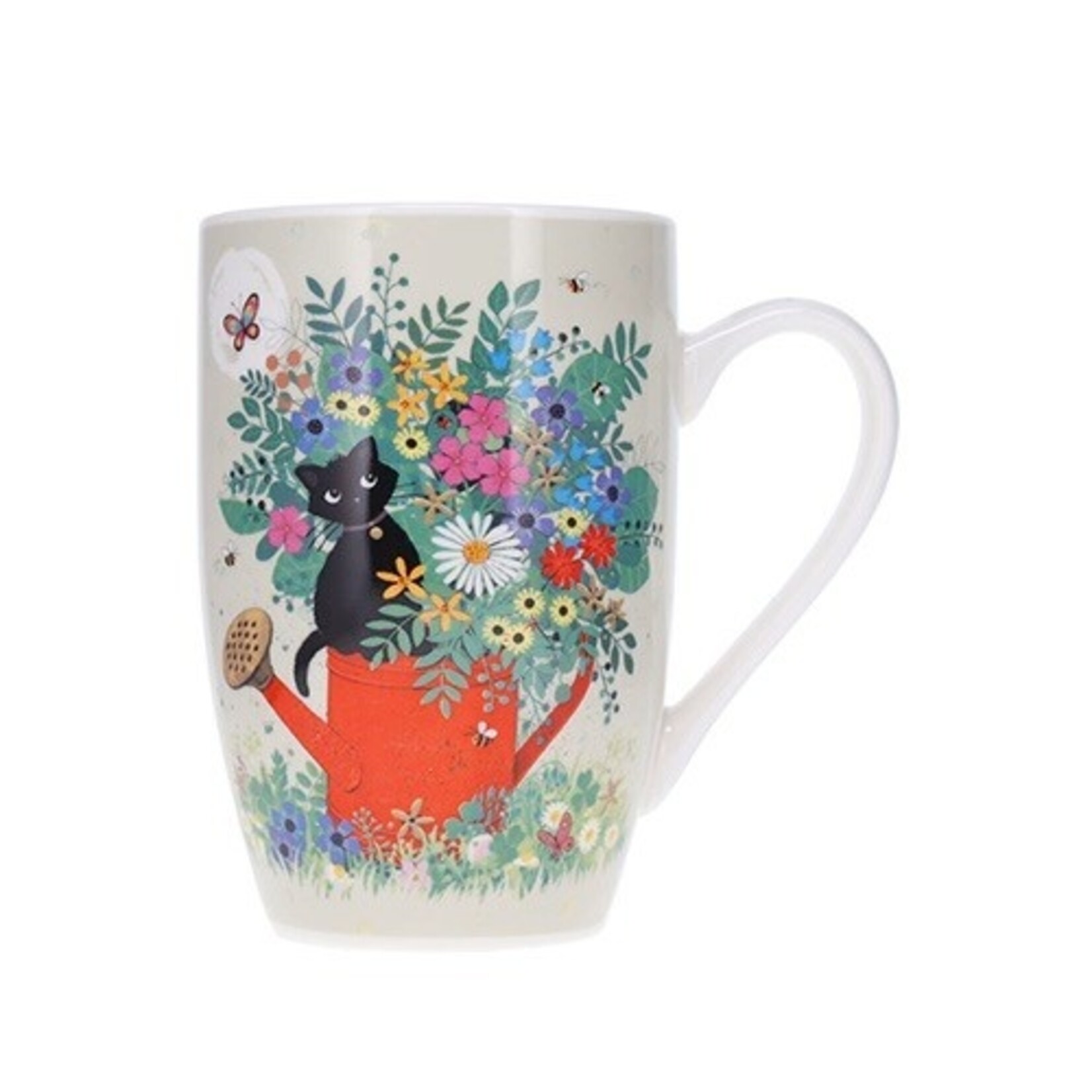 Bug Art Mug - Black Cat - Watering Can