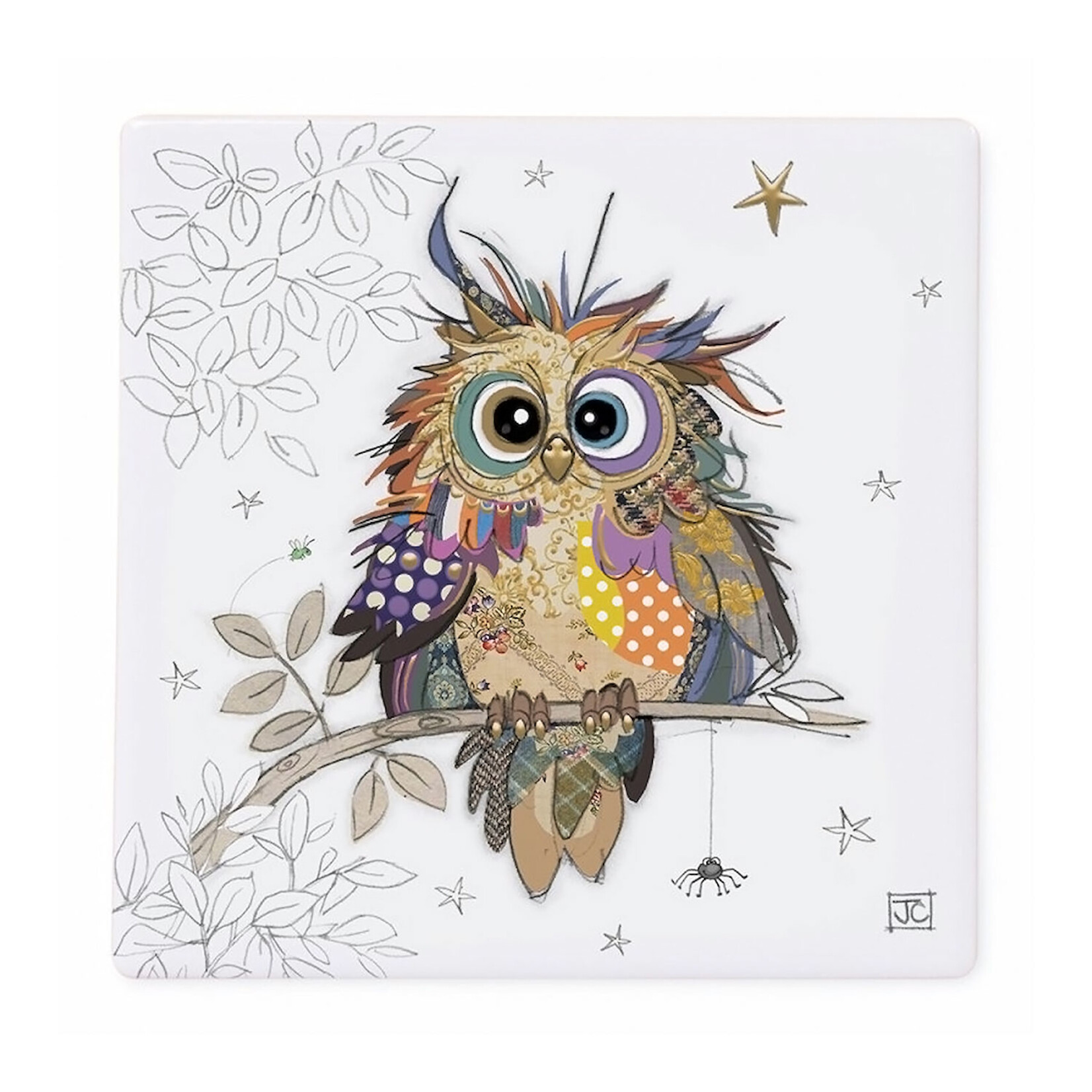 Bug Art Coaster - Otto Owl