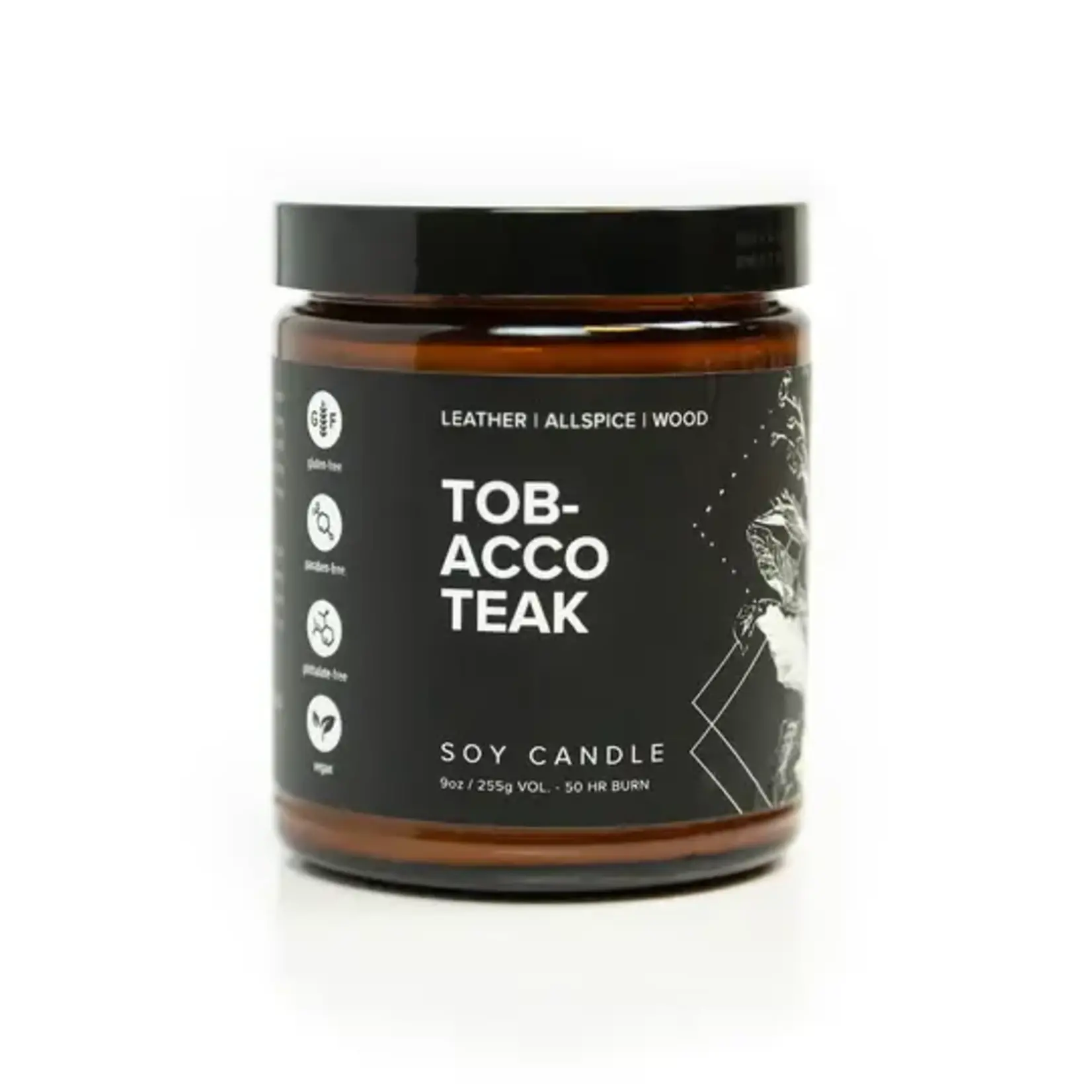 Broken Top Tobacco Teak - Solid Cologne | Body & Room Spray | Soy Candle