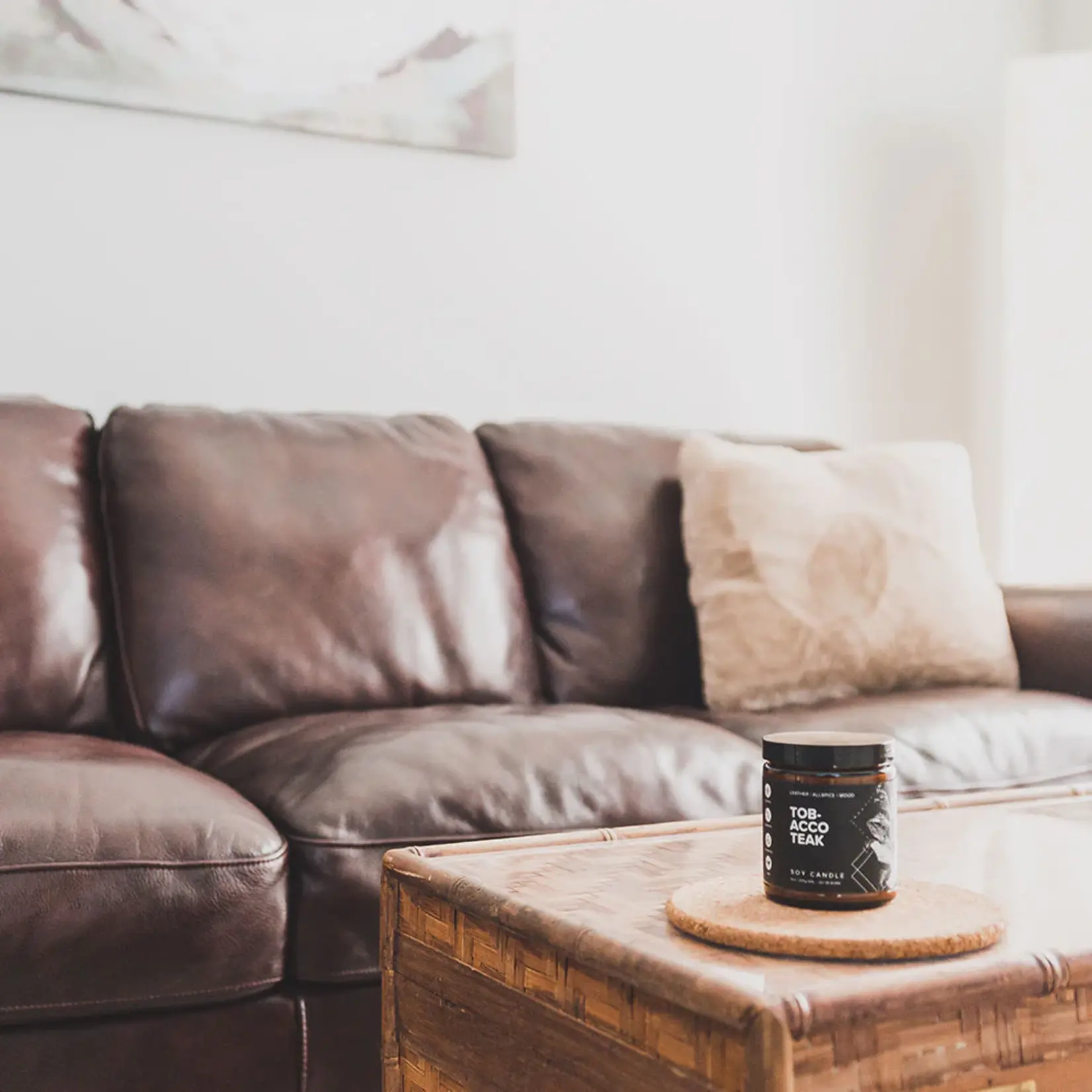 Broken Top Tobacco Teak - Solid Cologne | Body & Room Spray | Soy Candle