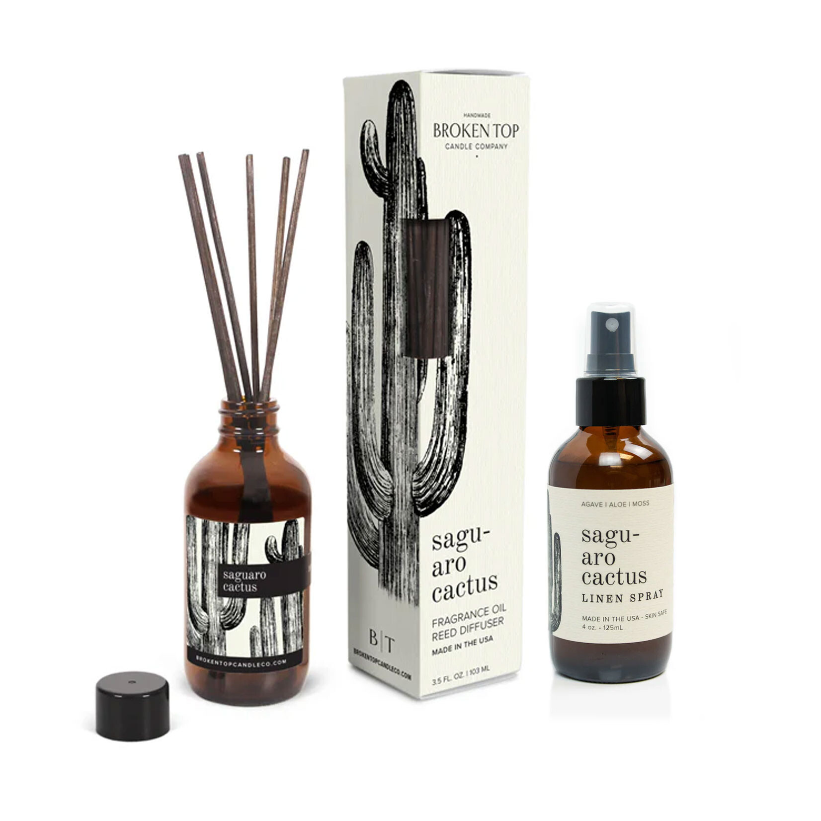 Broken Top Saguaro Cactus - Linen Spray | Reed Diffuser