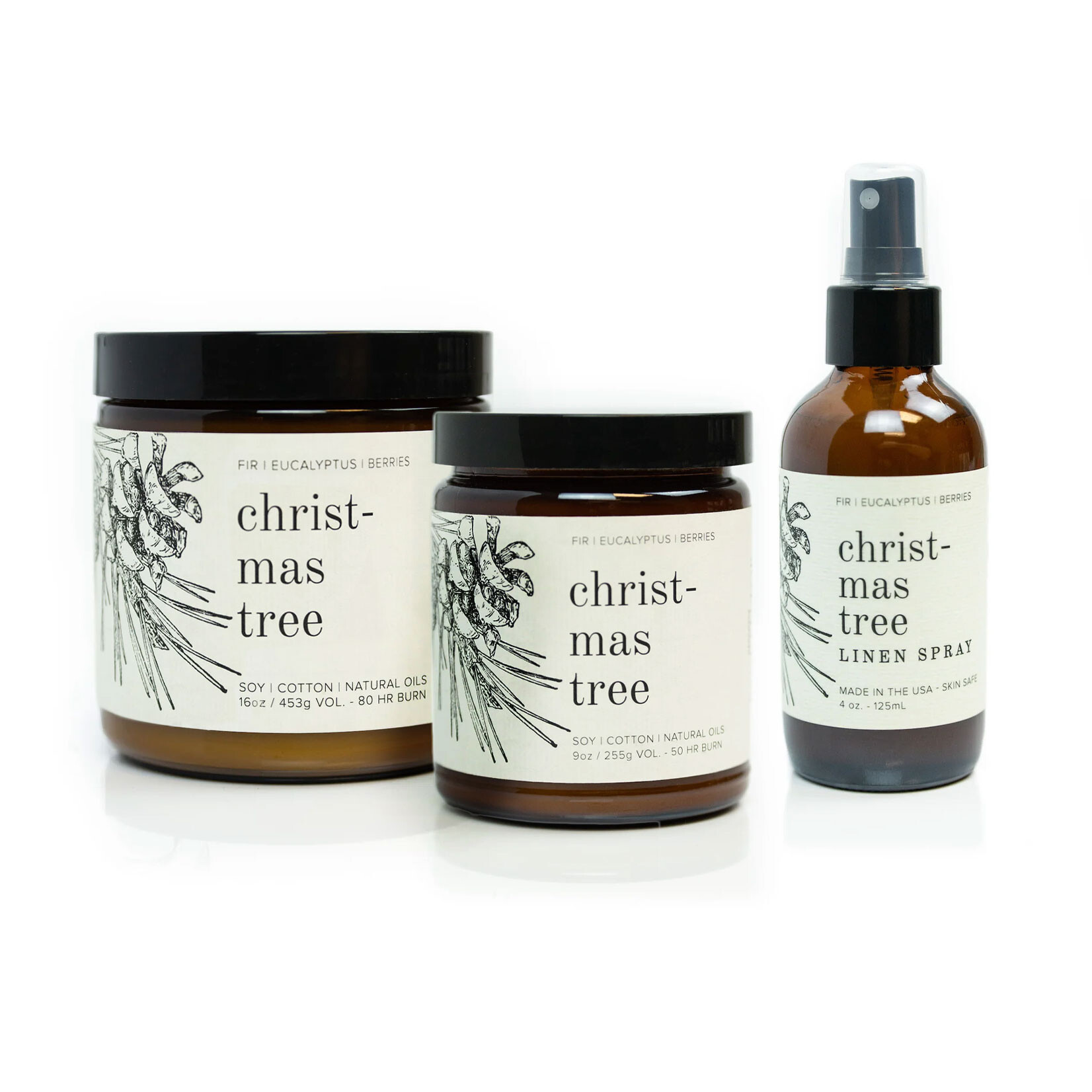 Broken Top Christmas Tree - Linen Spray | Soy Candle
