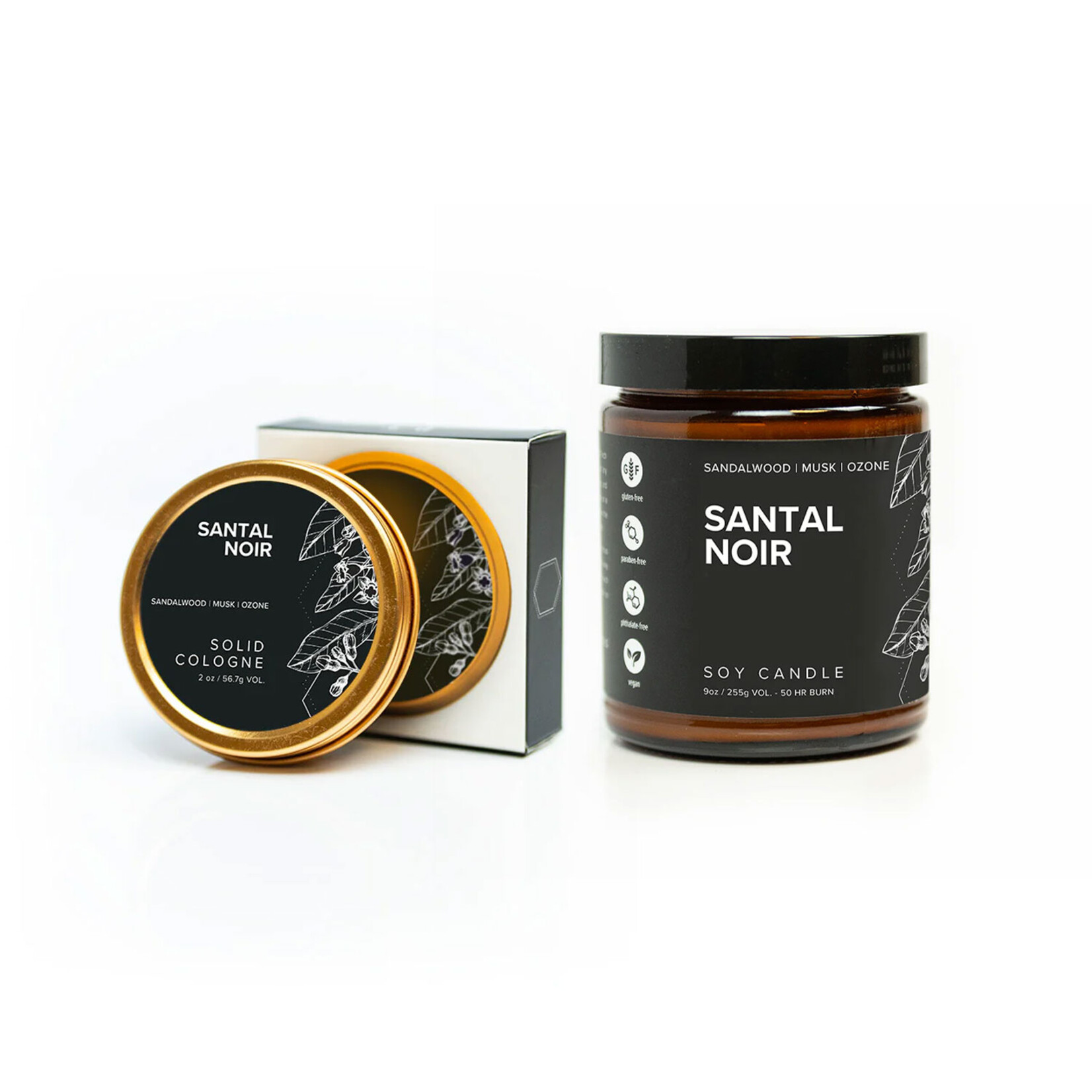 Broken Top Santal Noir - Solid Cologne | Beard Oil | Bar Soap | Soy Candle