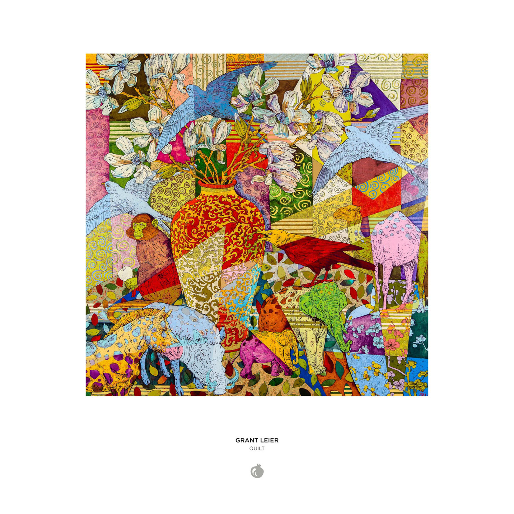 Pomegranate Jigsaw Puzzle - QUILT by Grant Leier (1000-Piece)