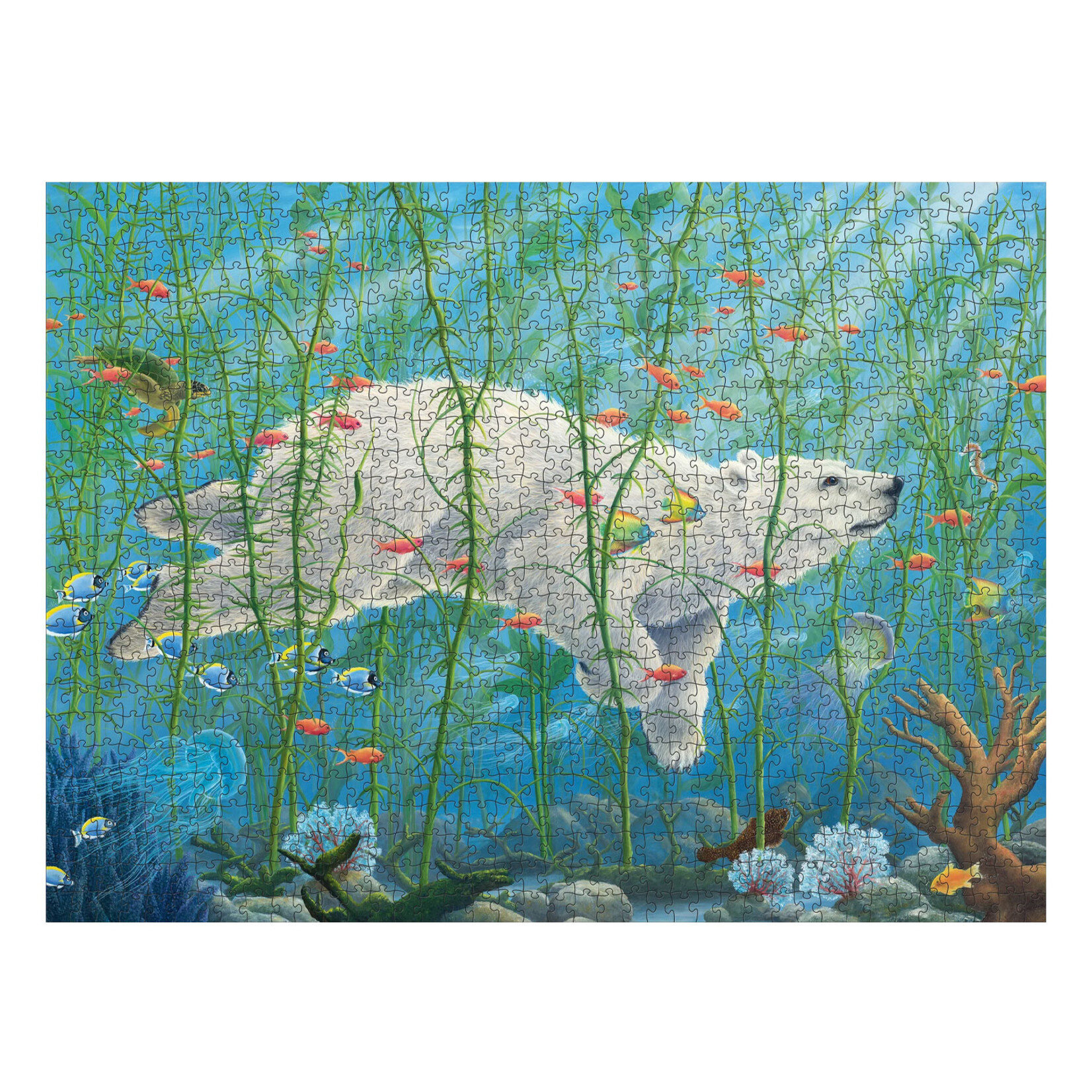 Pomegranate Jigsaw Puzzle - The Buffalo by Robert Bissell (1000-Piece)