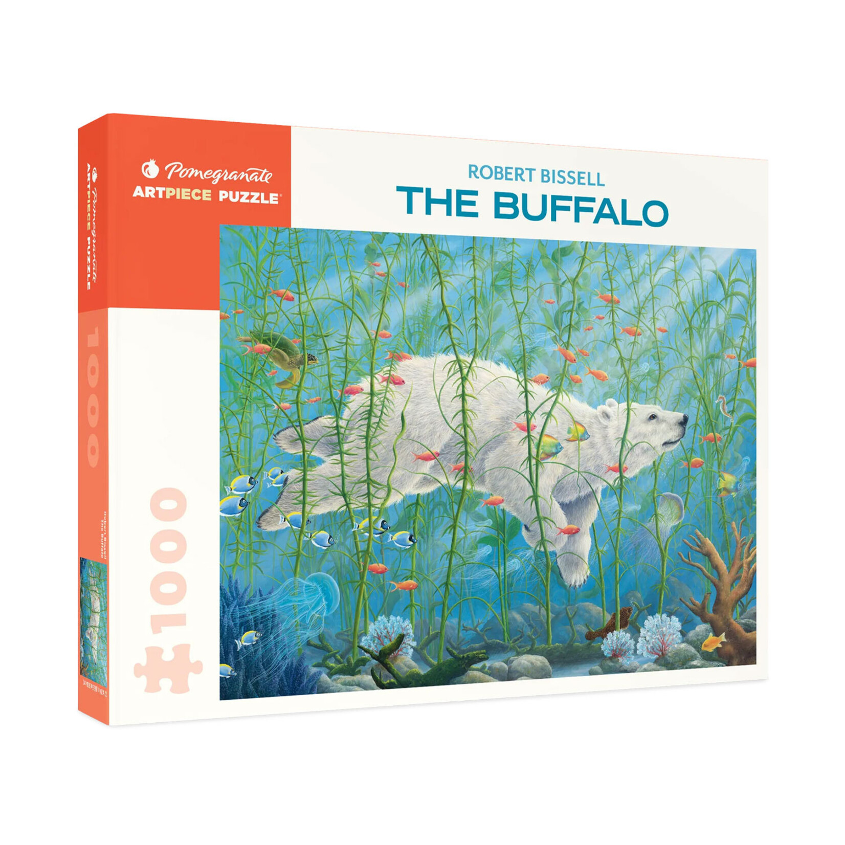 Pomegranate Jigsaw Puzzle - The Buffalo by Robert Bissell (1000-Piece)