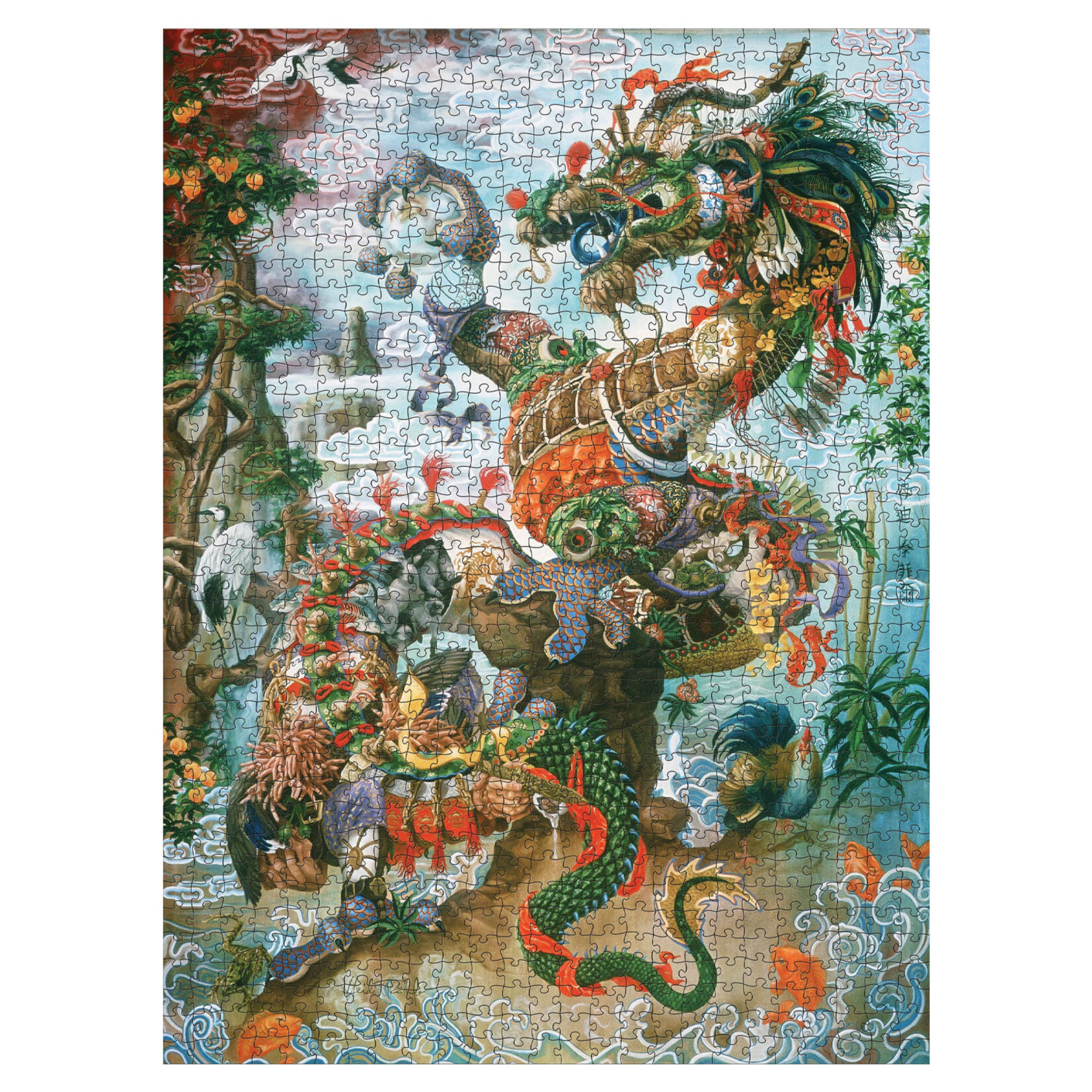 Pomegranate Jigsaw Puzzle - Dragon of the Yangtze by Heidi Taillefer (1000-Piece)