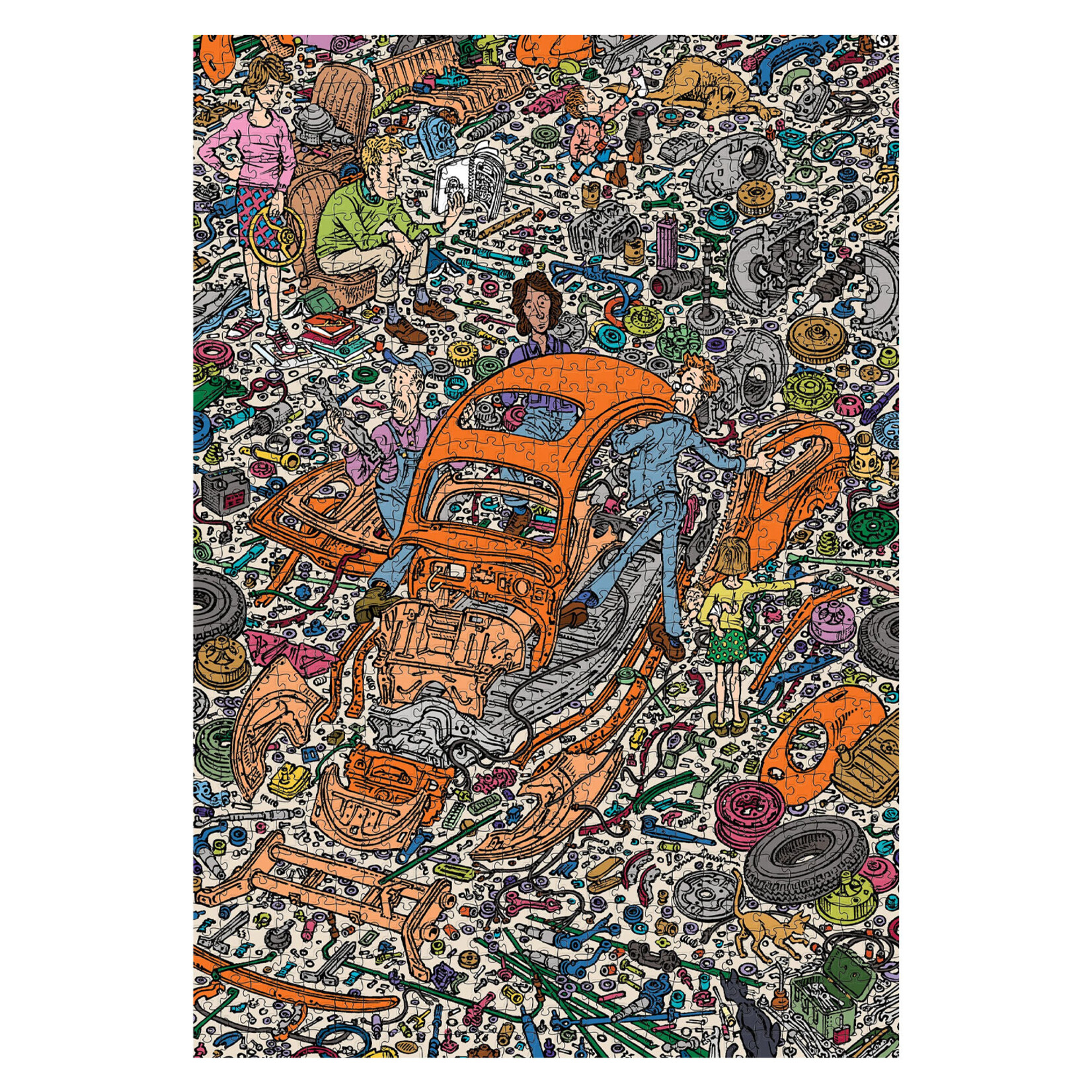 Pomegranate Jigsaw Puzzle - The Exploded Beetle by Peter Aschwanden (1000-Piece)