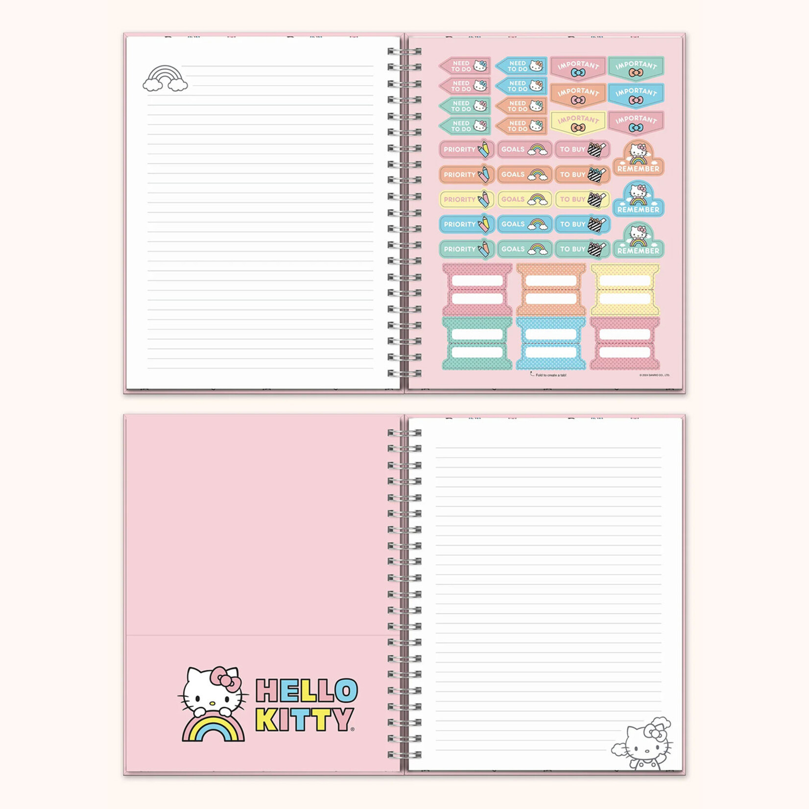Hello Kitty Spiral Notebooks