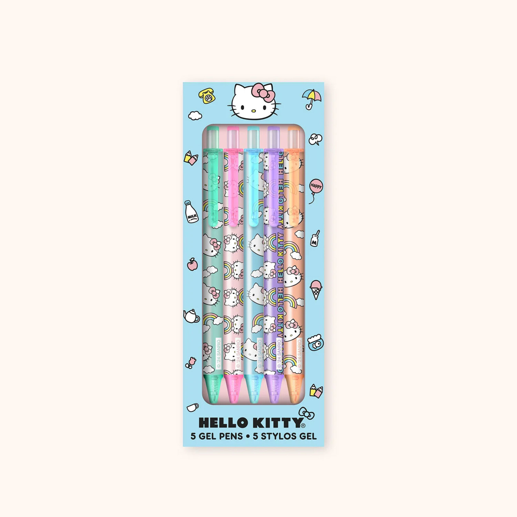 Hello Kitty Hello Kitty Pencil Case & Multi-Color Pen Set