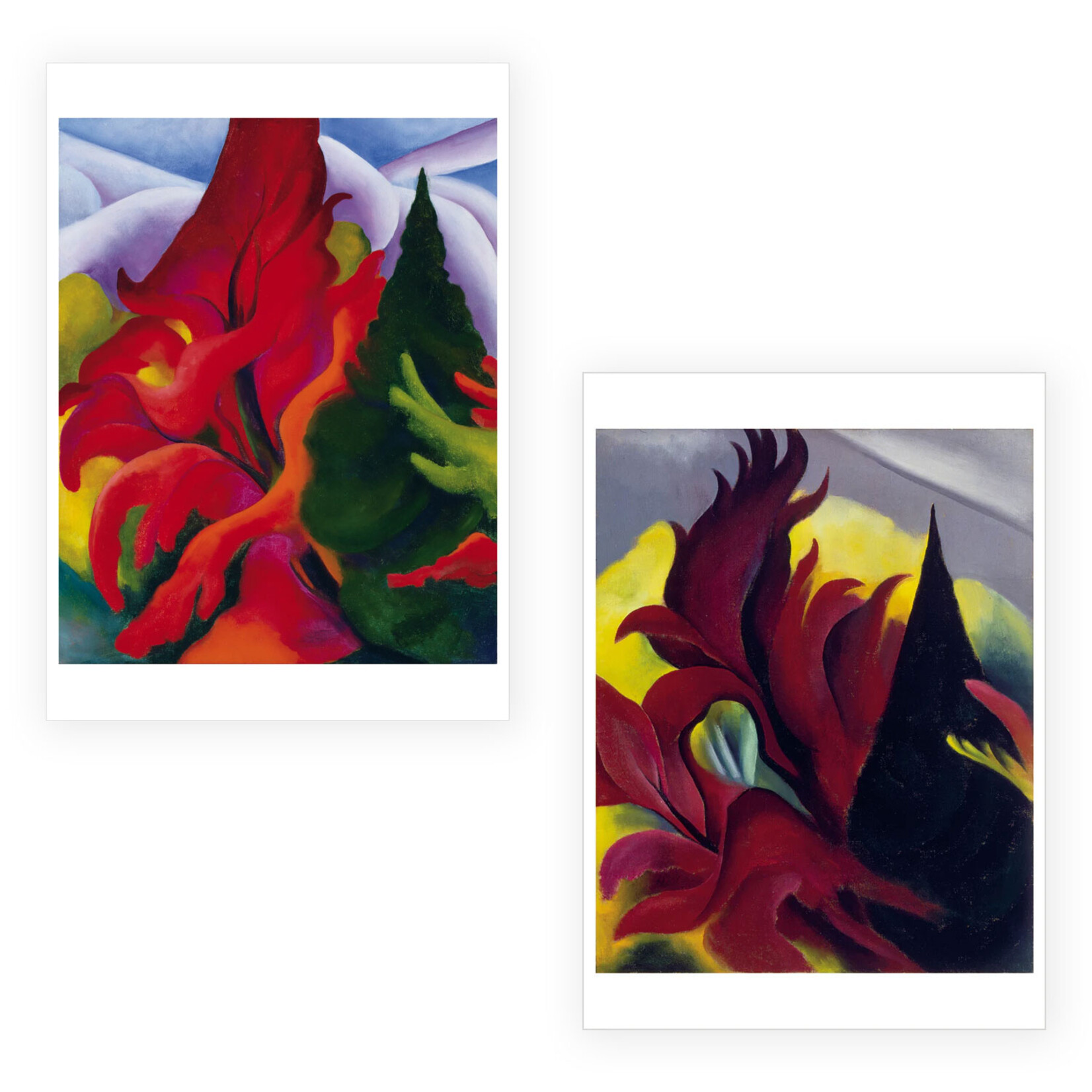 Pomegranate Boxed Notecards - Trees by Georgia O’Keeffe (20 Assorted Cards)