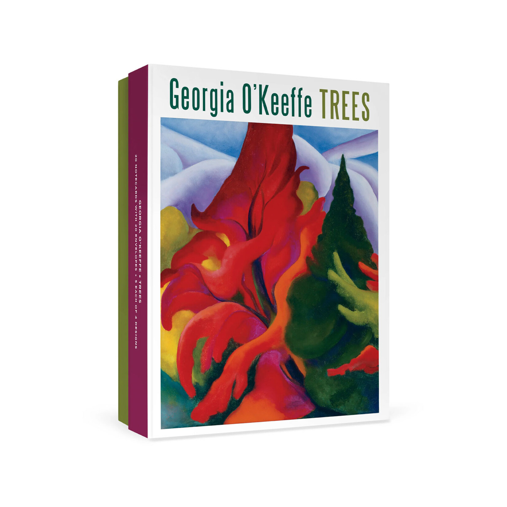 Pomegranate Boxed Notecards - Trees by Georgia O’Keeffe (20 Assorted Cards)