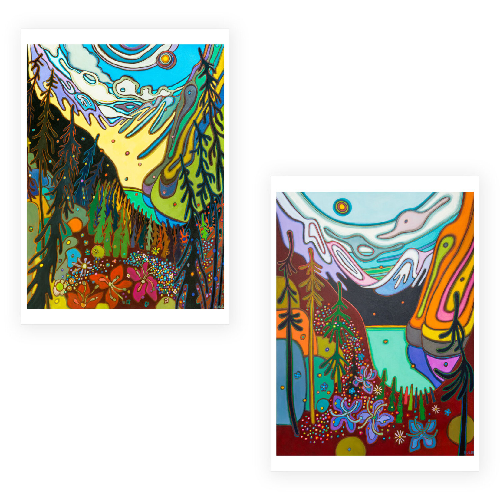 Pomegranate Boxed Notecards - Canadian Rockies by Darlene Kulig (20 Assorted Cards)