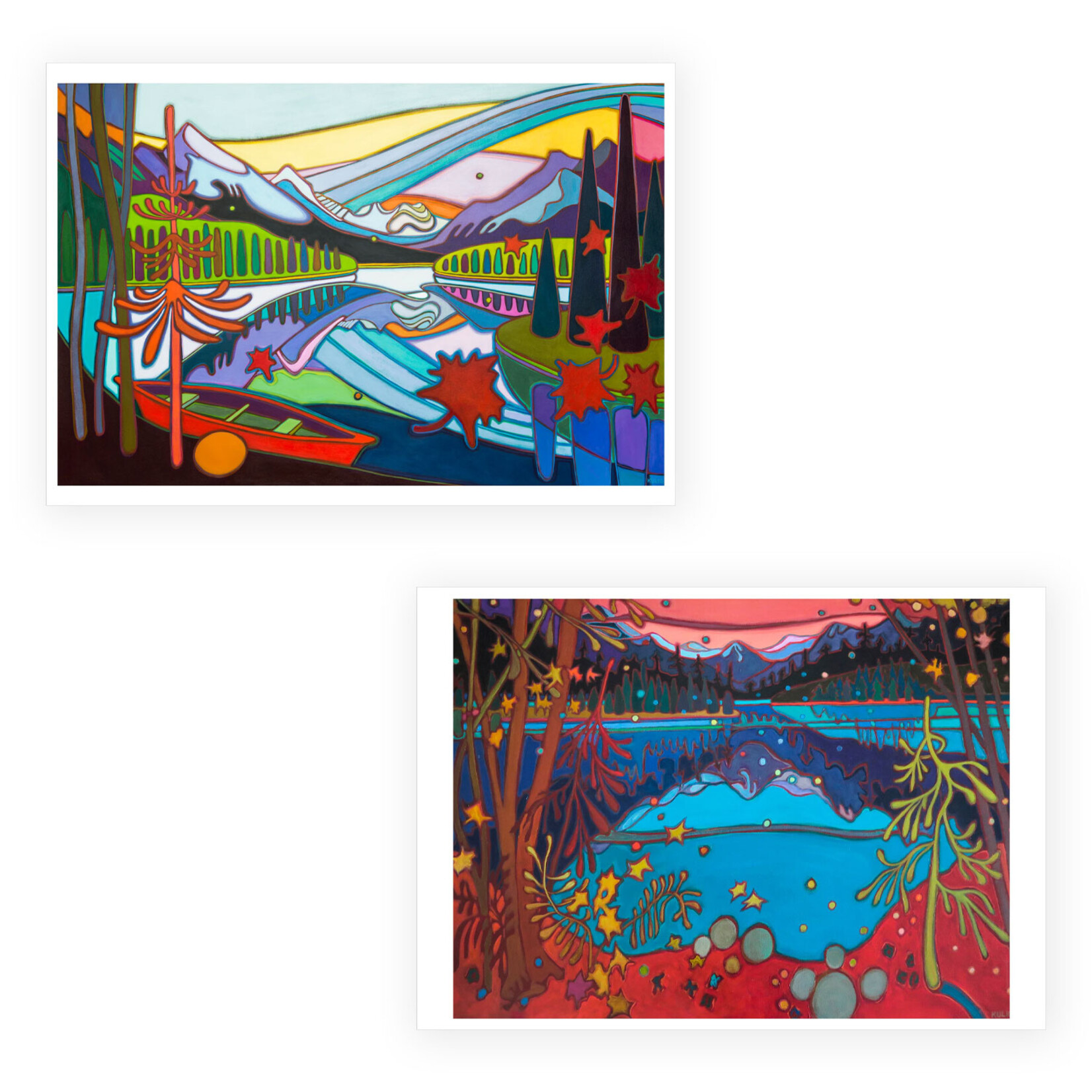 Pomegranate Boxed Notecards - Canadian Rockies by Darlene Kulig (20 Assorted Cards)