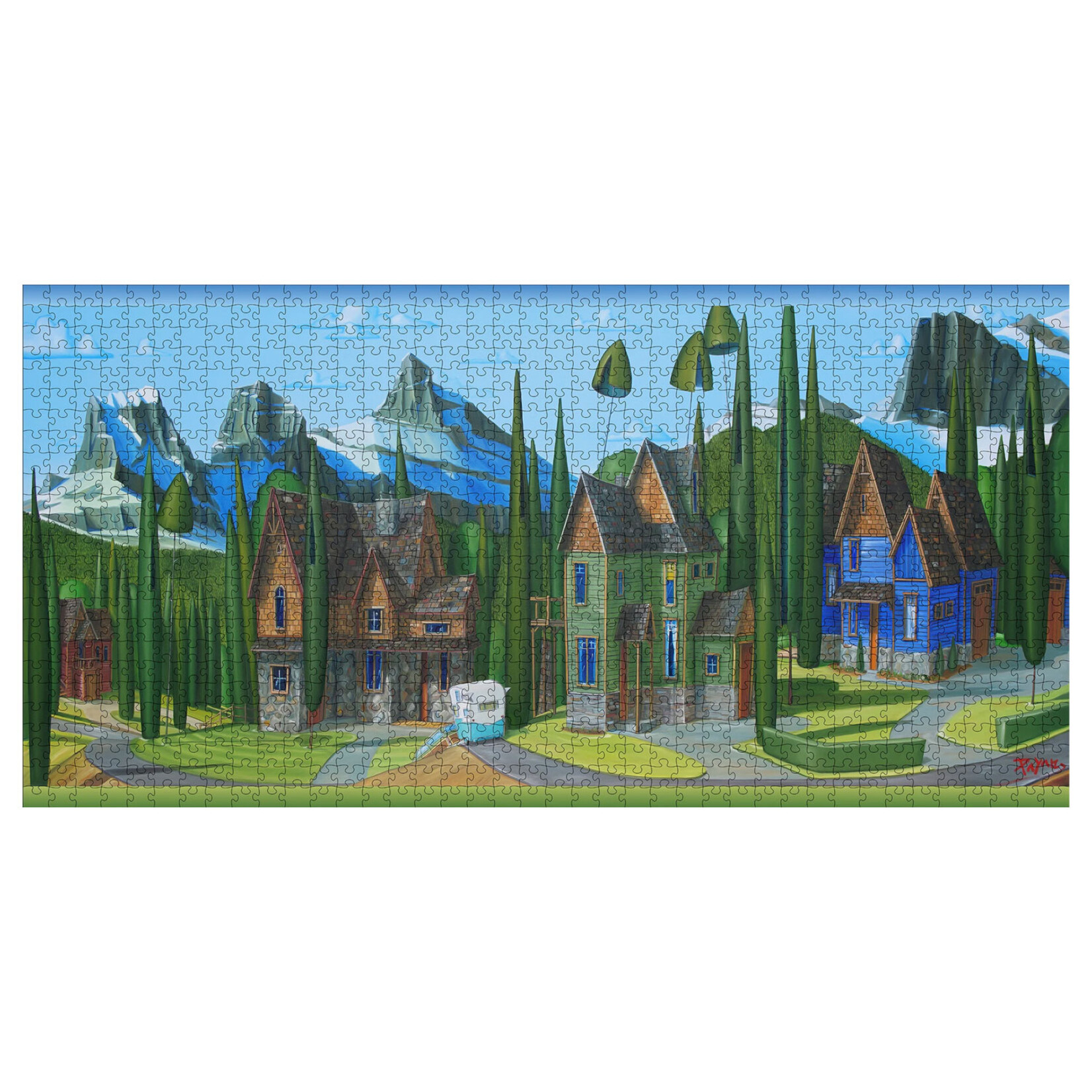 Pomegranate Jigsaw Puzzle - Happy Days by Glenn Payan (1000-Piece)