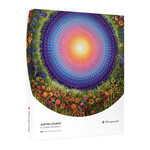 Pomegranate Circular Jigsaw Puzzle - Flower Mandala by Justin Lovato (500-Piece)