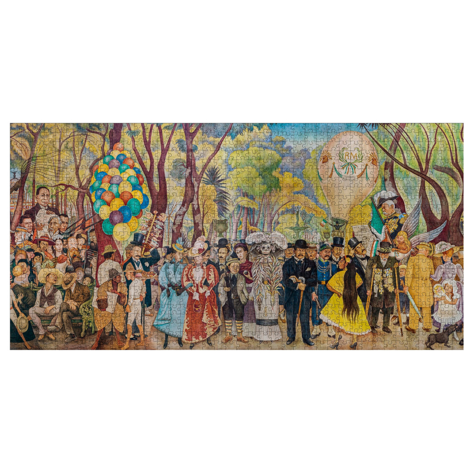 Pomegranate Jigsaw Puzzle - Dream of a Sunday Afternoon in Alameda Park by Diego Rivera (1000-Piece)