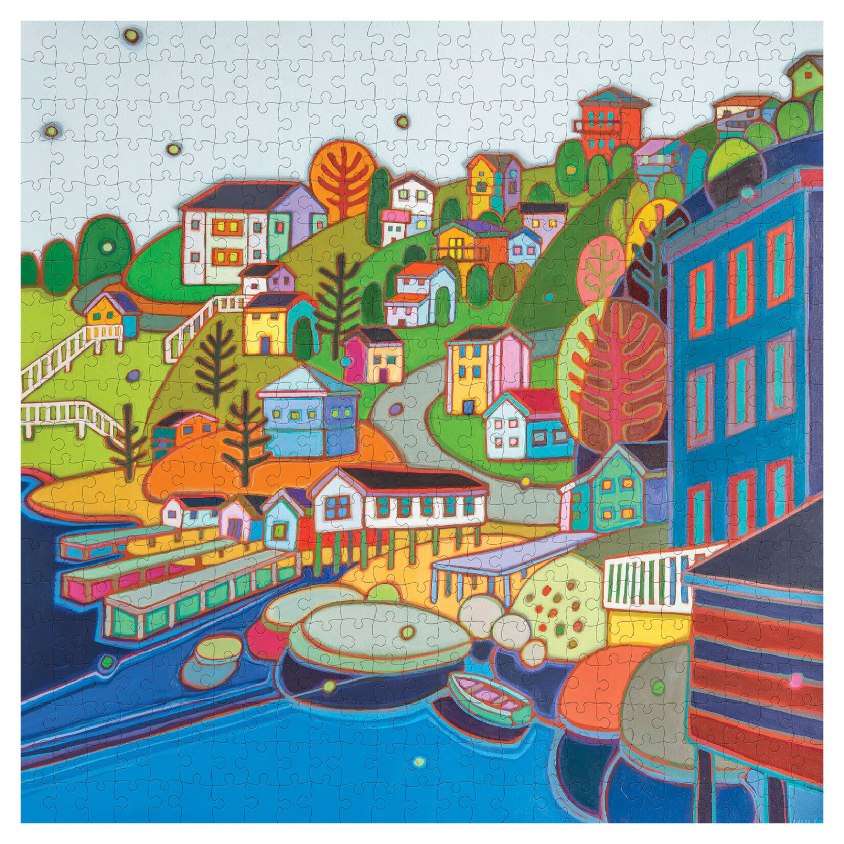 Pomegranate Jigsaw Puzzle - Jelly Bean Hill by Darlene Kulig (500-Piece)