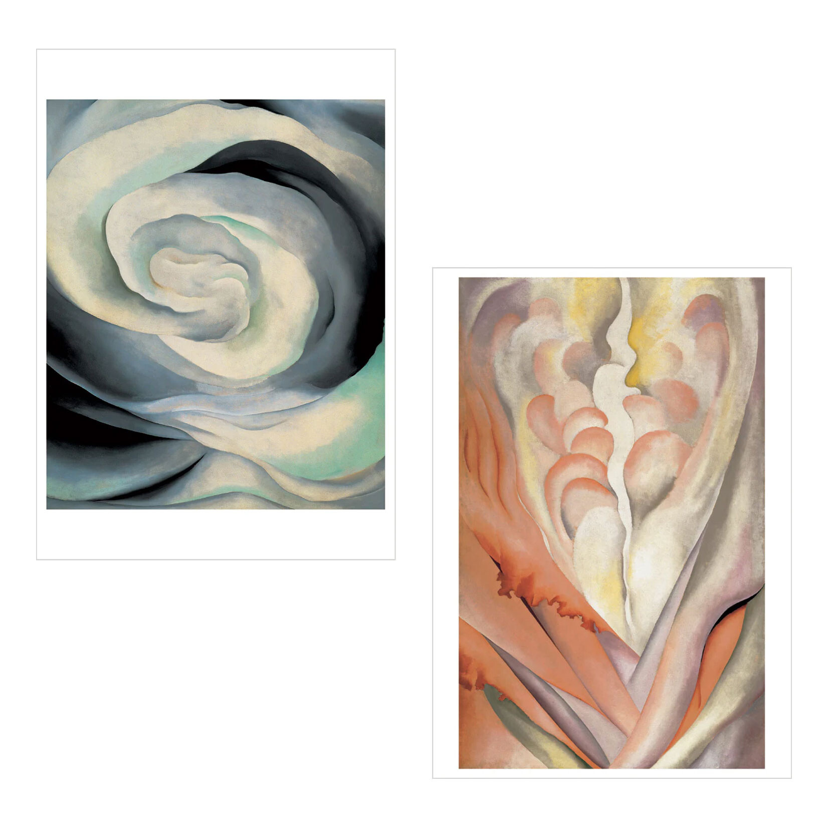 Pomegranate Boxed Notecards - Abstract Flowers by Georgia O'Keeffe (20 Assorted Cards)