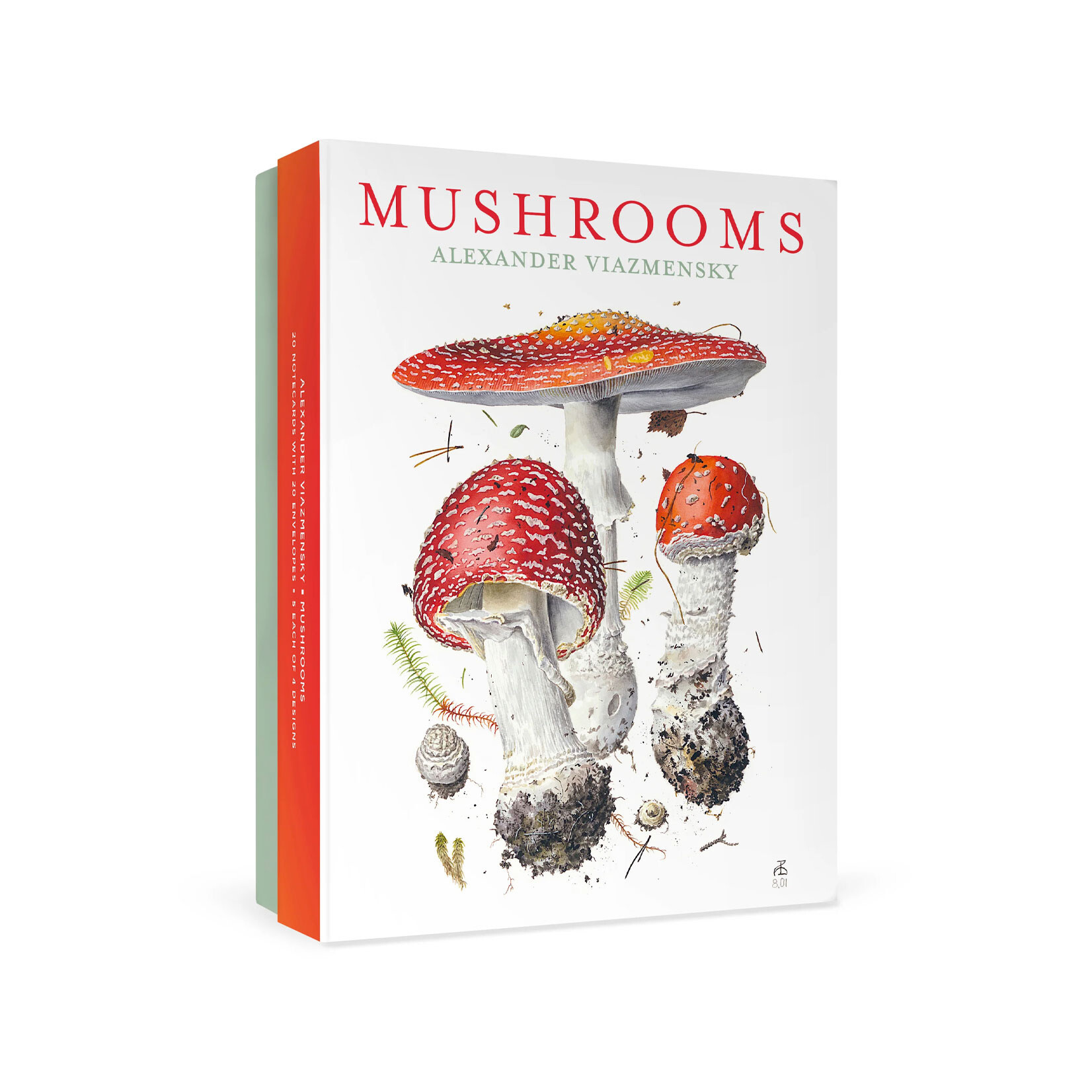 Pomegranate Boxed Notecards - Mushrooms by Alexander Viazmensky (20 Assorted Cards)