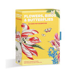 Pomegranate Celebration Boxed Notecards - Flowers, Birds & Butterflies (20 Assorted Cards)