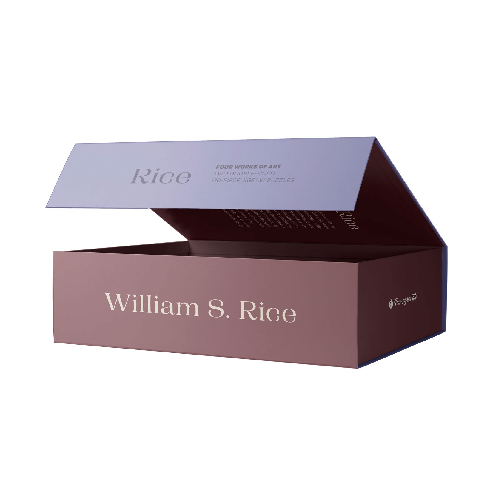 Pomegranate Double-Sided Jigsaw Puzzle Set - William S. Rice (120-Piece)