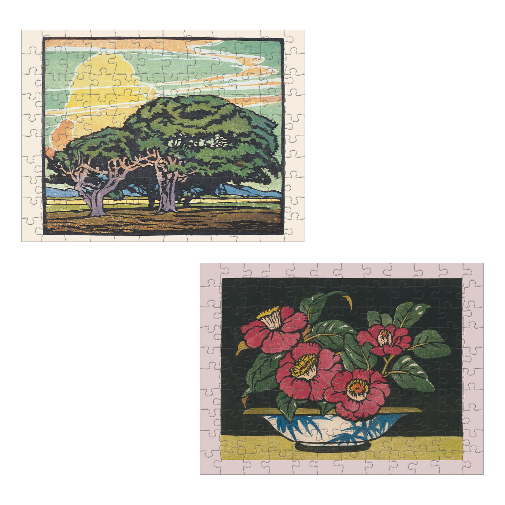 Pomegranate Double-Sided Jigsaw Puzzle Set - William S. Rice (120-Piece)