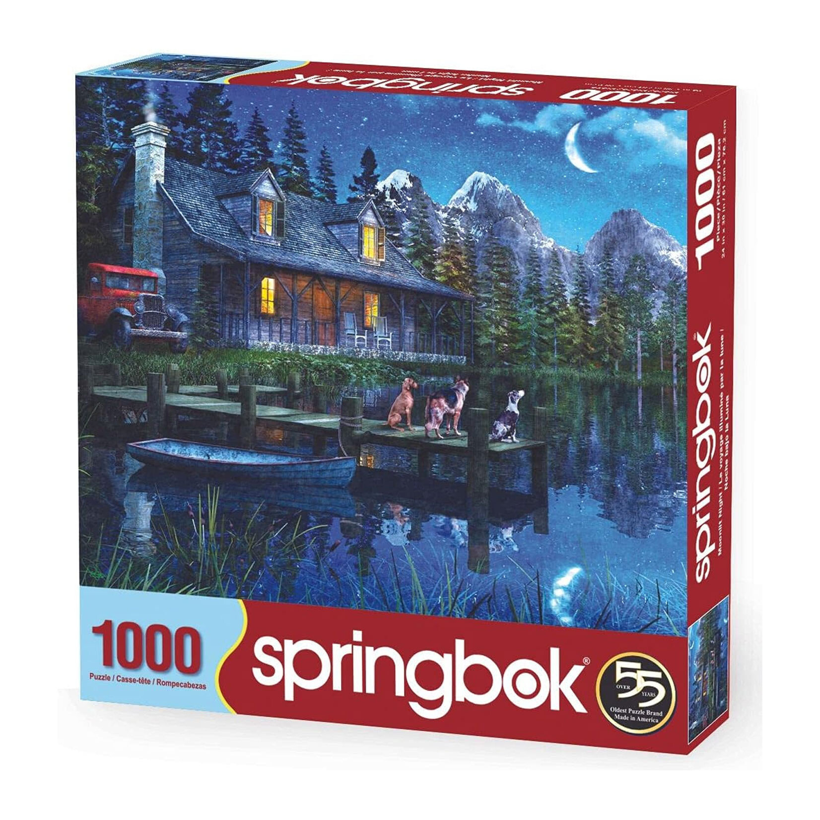 Springbok Jigsaw Puzzle - Moonlit Night (1000-Piece)