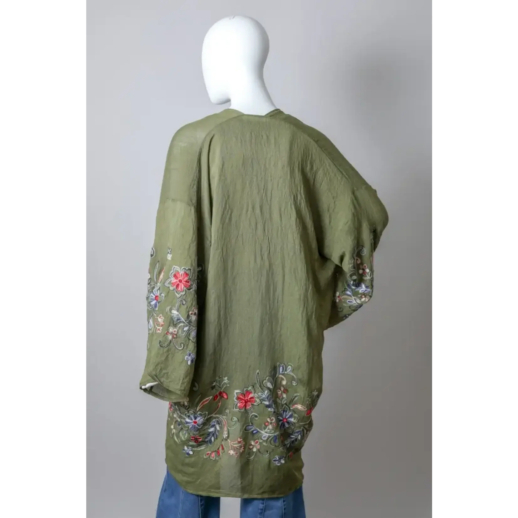 Leto Accessories Kimono - Floral Full Length -