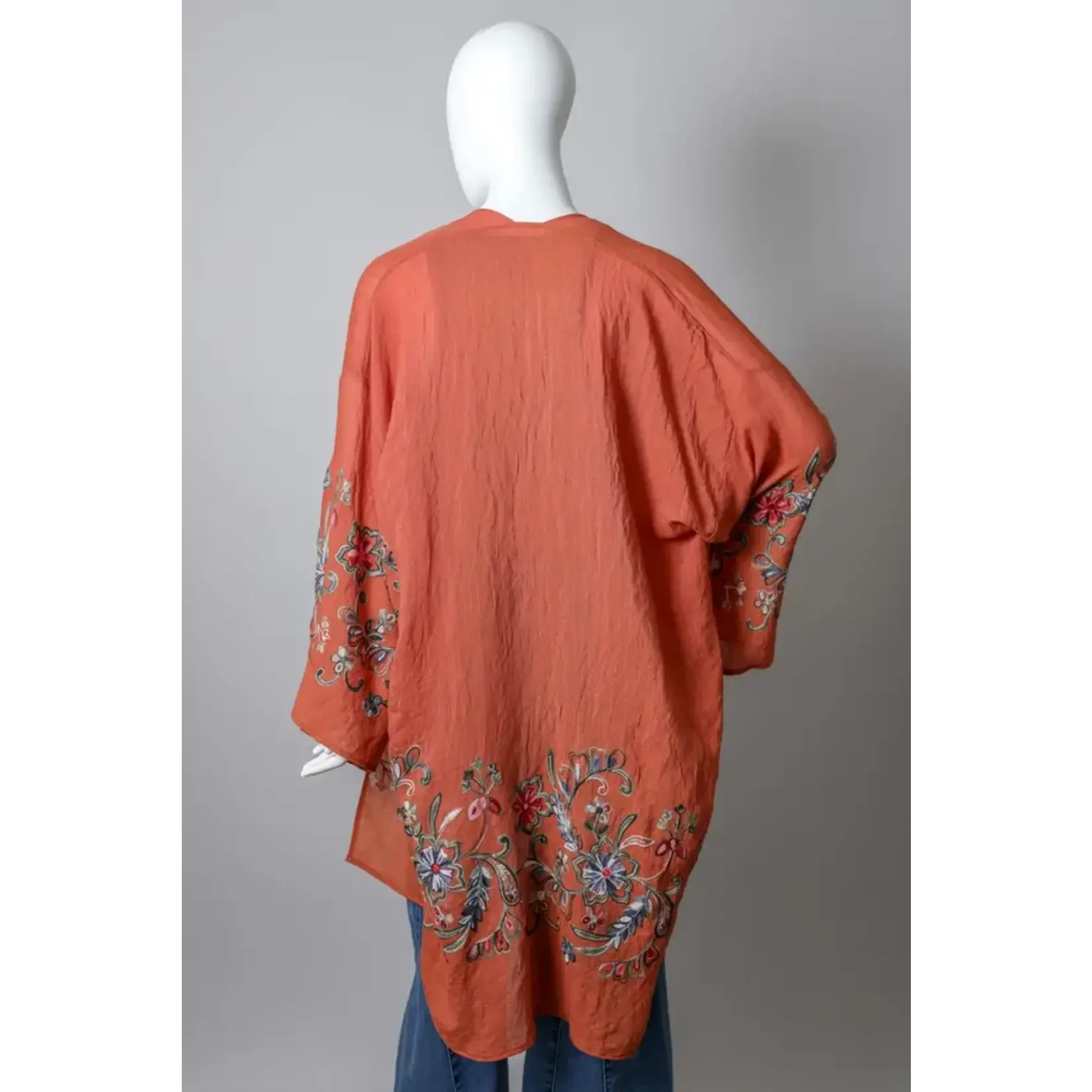 Leto Accessories Kimono - Floral Full Length -