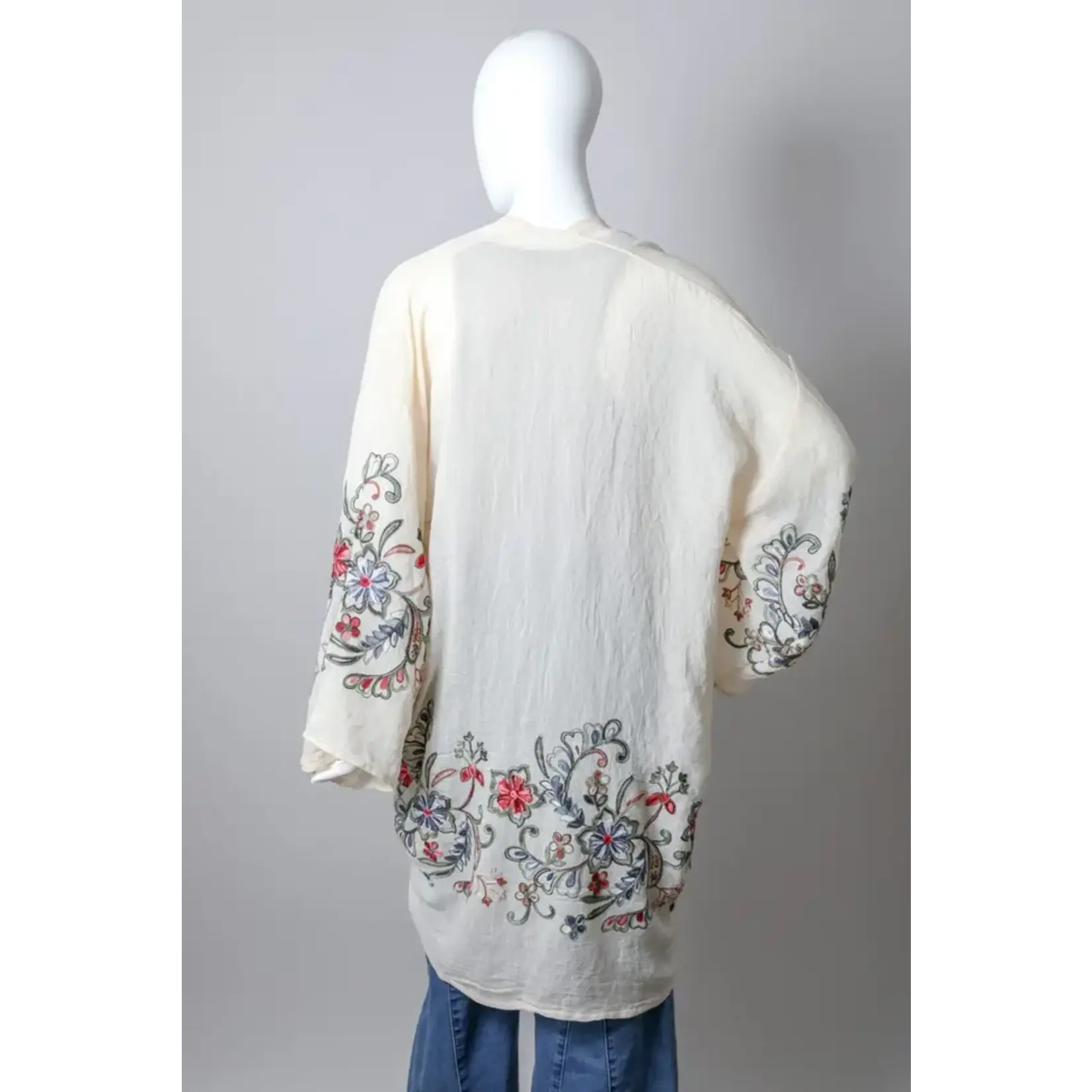 Leto Accessories Kimono - Floral Full Length -