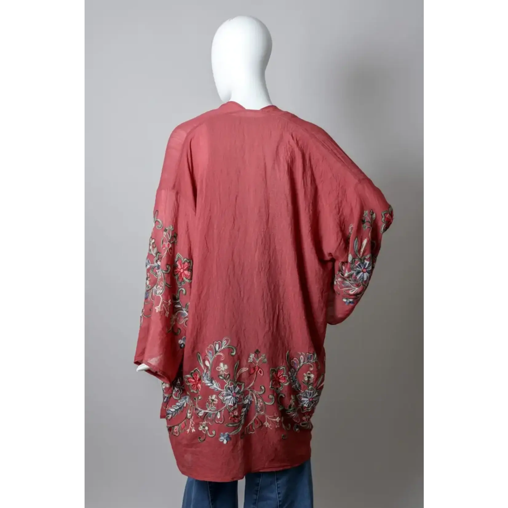 Leto Accessories Kimono - Floral Full Length -