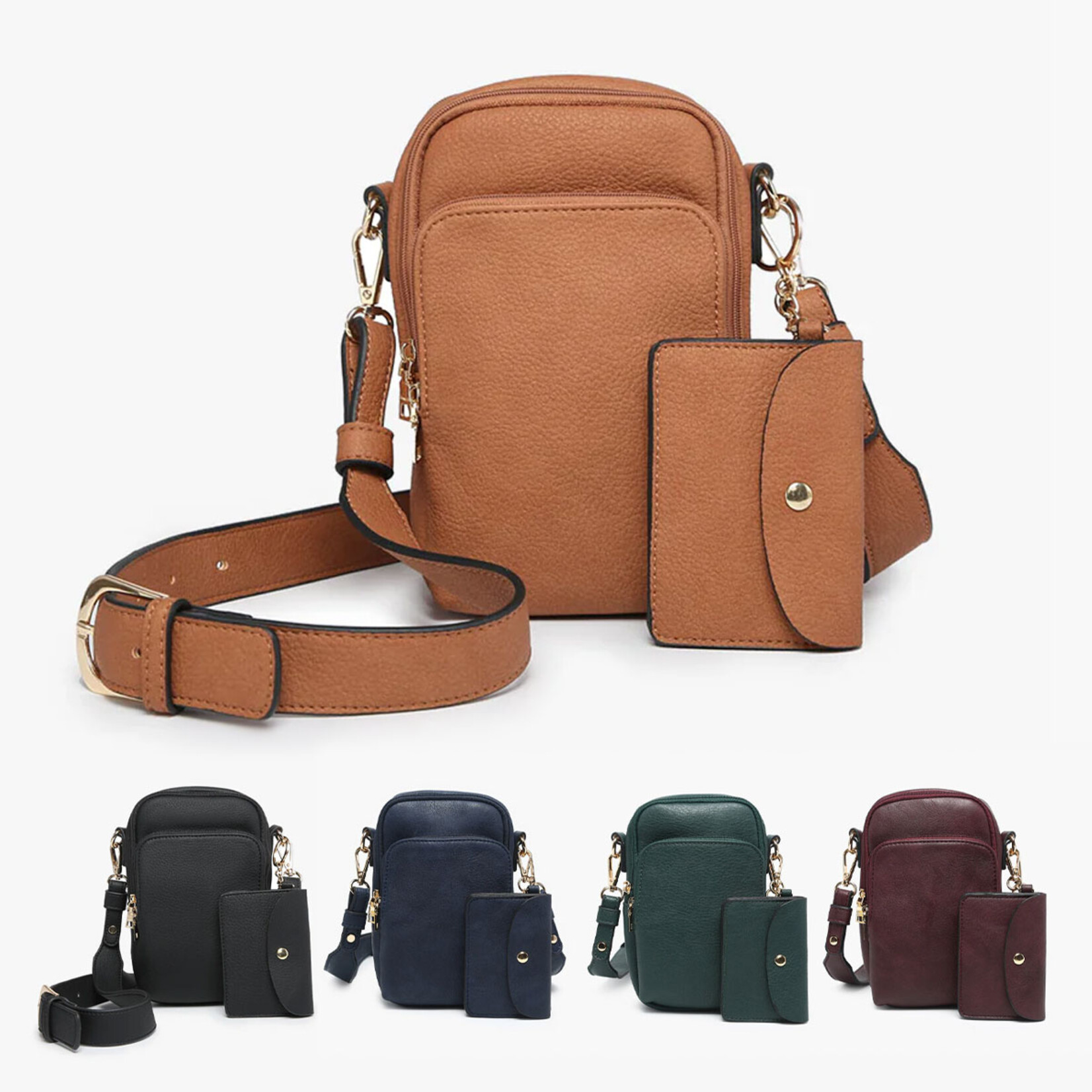 Jen & Co. Parker Crossbody Bag with Pouch - Assorted Colours