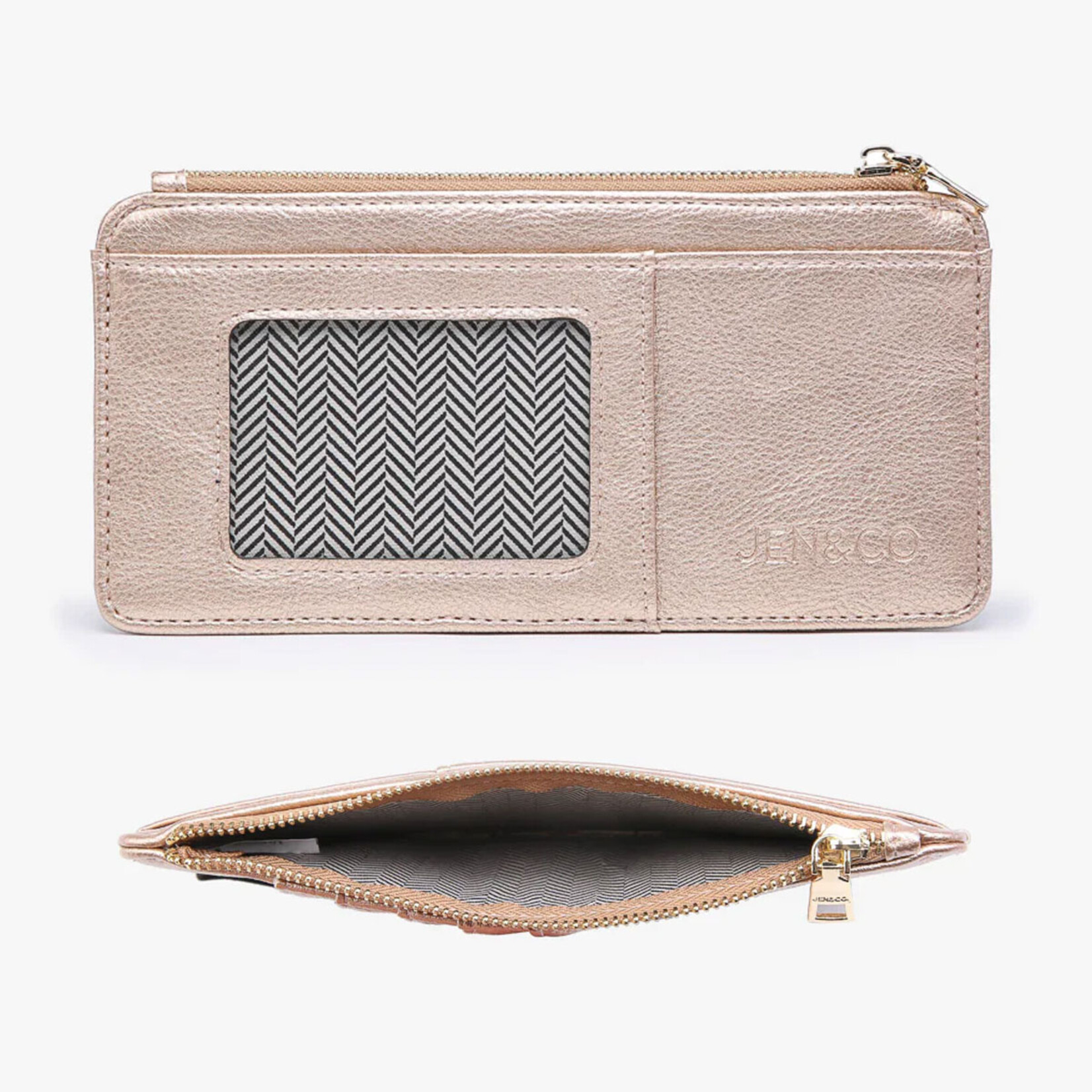 Jen & Co. Saige Slim Vegan Wallet - Assorted Colours