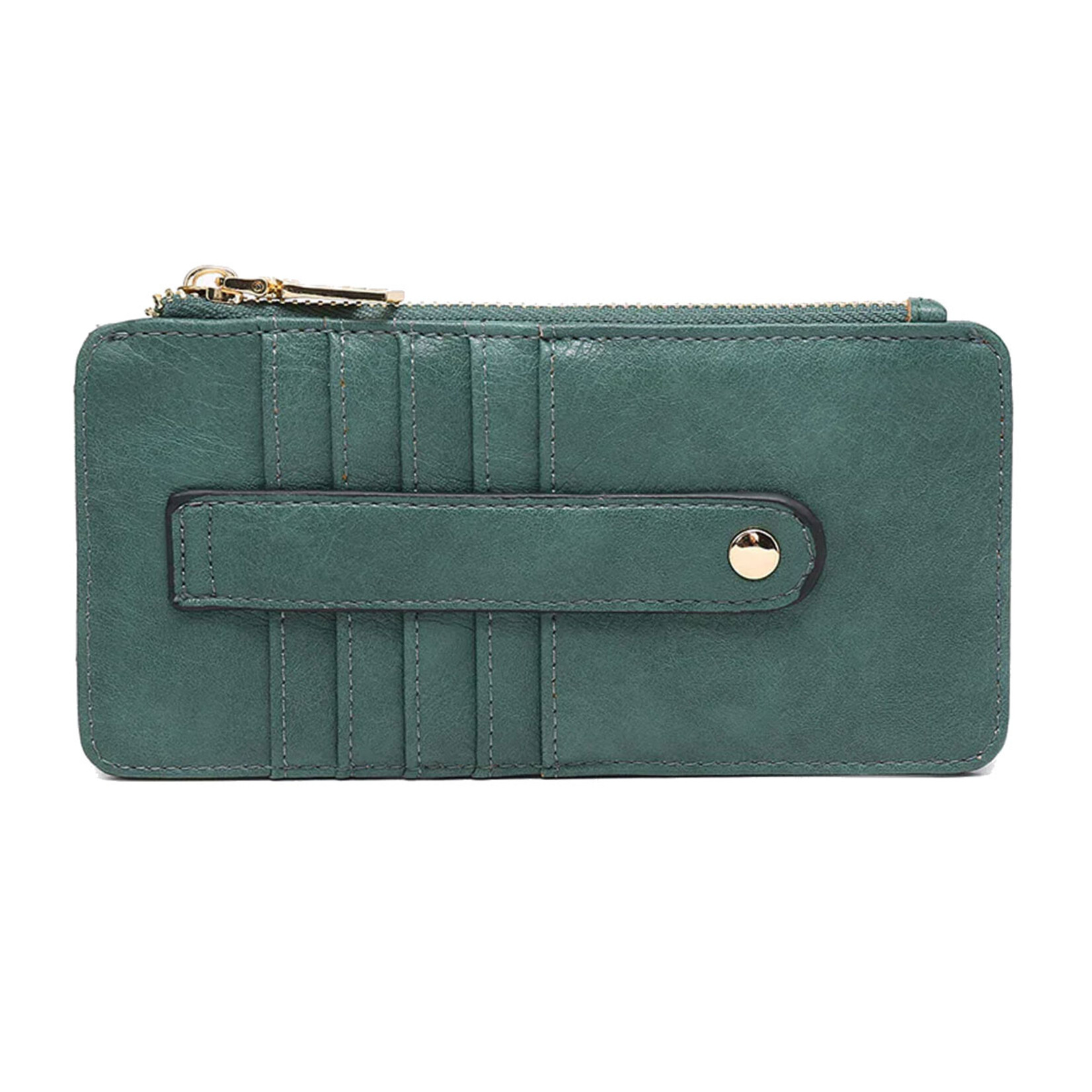 Jen & Co. Saige Slim Vegan Wallet - Assorted Colours