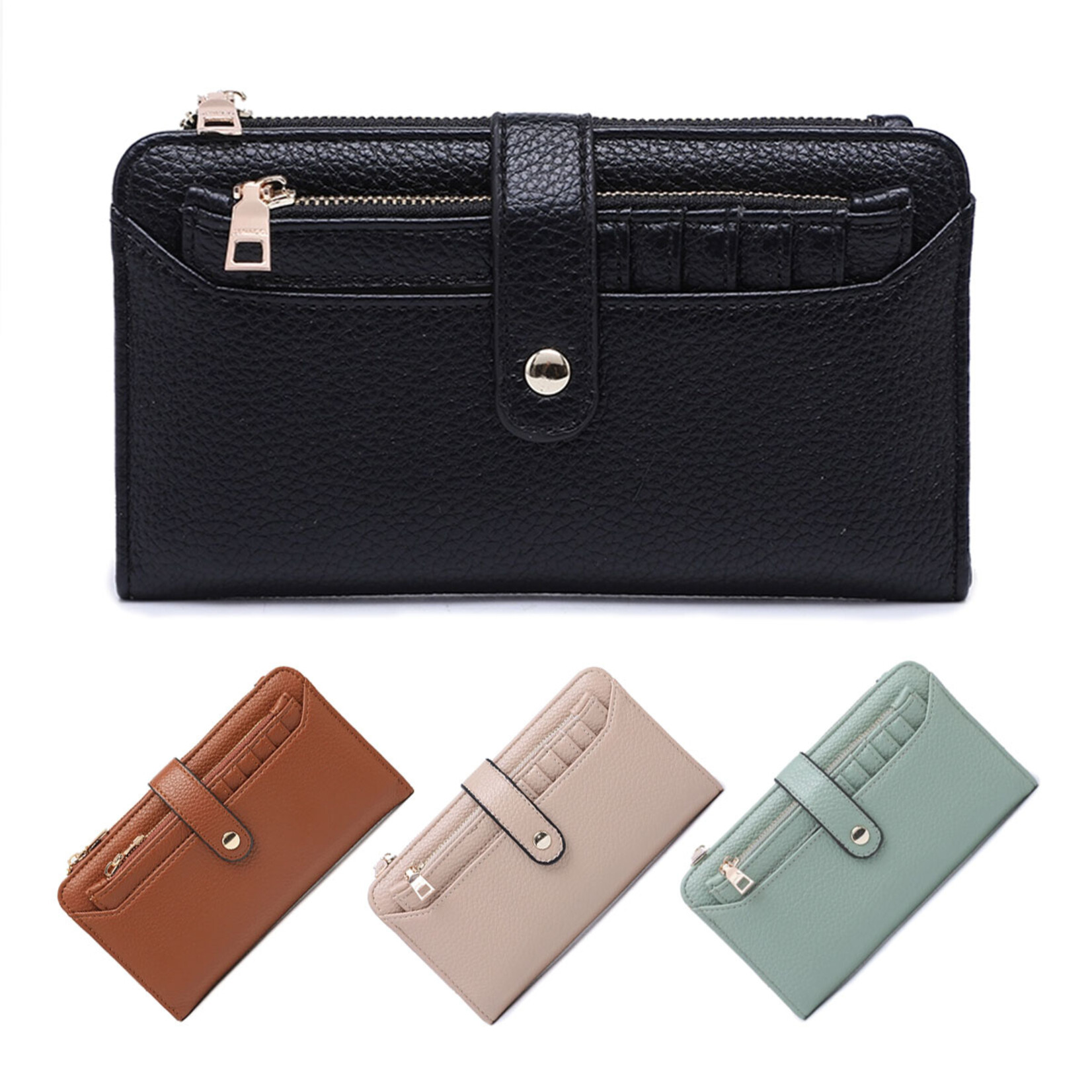 Jen & Co. Macy Snap Wallet with Removable Cardholder - Assorted Colours