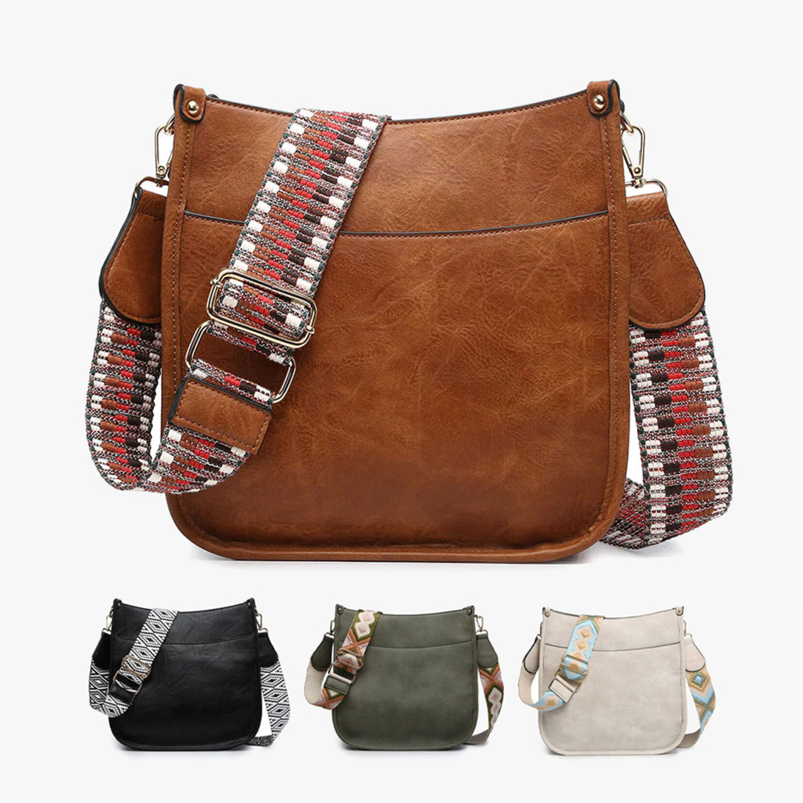 Jen & Co. Chloe Crossbody Bag with Guitar Strap - Assorted Styles